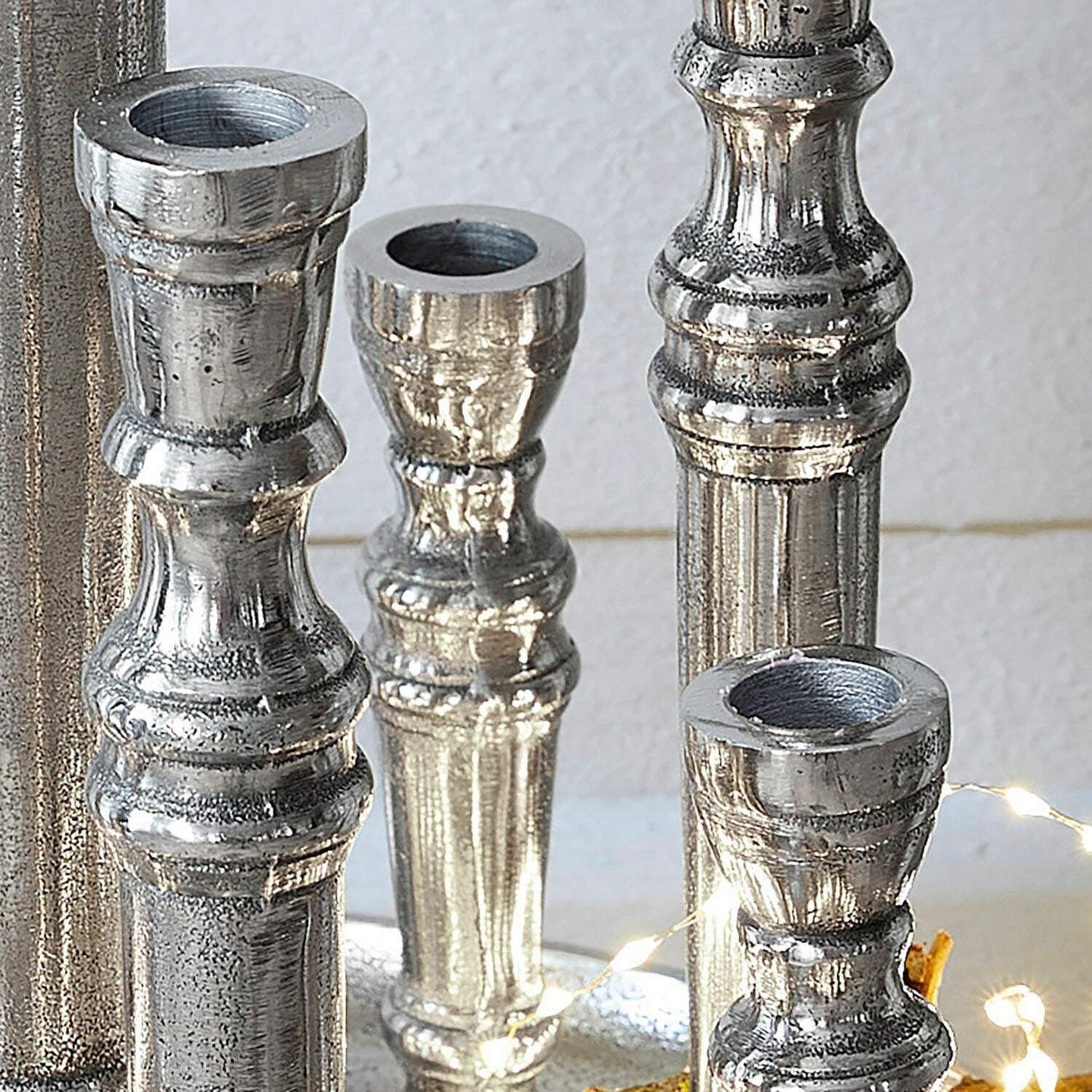 Mirabeau Kerzenständer Kerzenhalter Calcot antiksilber, none – Bild 5 von 5