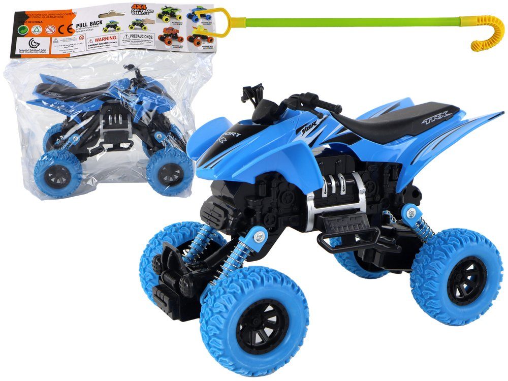 LEAN Toys Spielzeug-Auto Quad Fahrzeug Friktionsantrieb Spielzeug Geländewagen Spiel Gelände