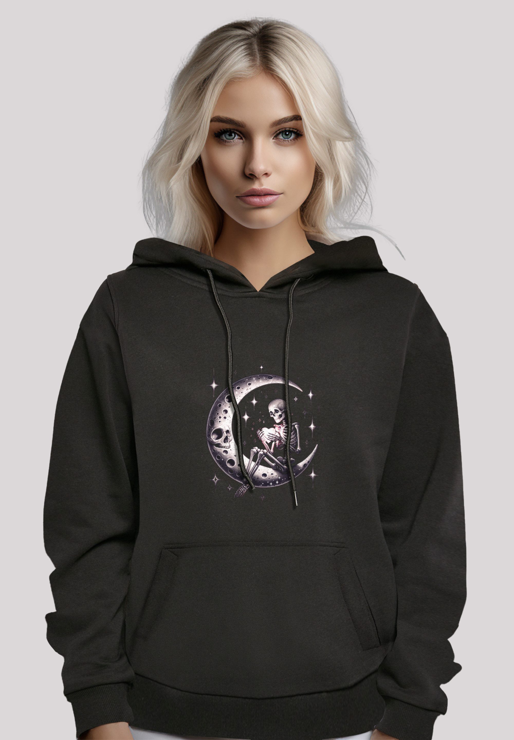F4NT4STIC Kapuzenpullover Gothic Valentinstag Skelett Mond günstig online kaufen