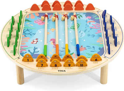Viga® Holzspielzeug Spiel, »Angelspiel • Buchenholz Spieltisch 45x45x11 cm • Alter 2+«