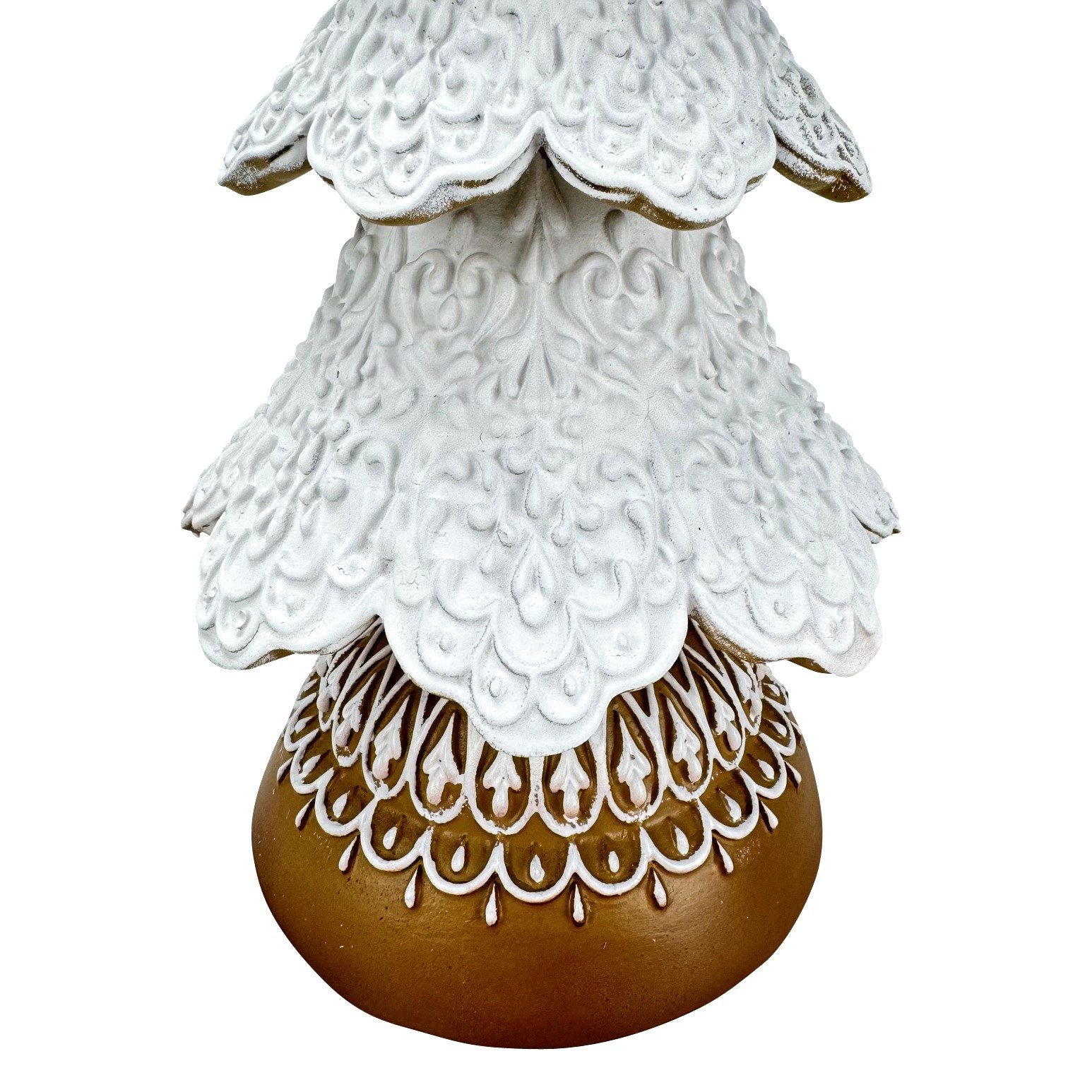 Online-Fuchs Dekofigur - künstlicher Lebkuchen Weihnachtbaum, verschneit - günstig online kaufen