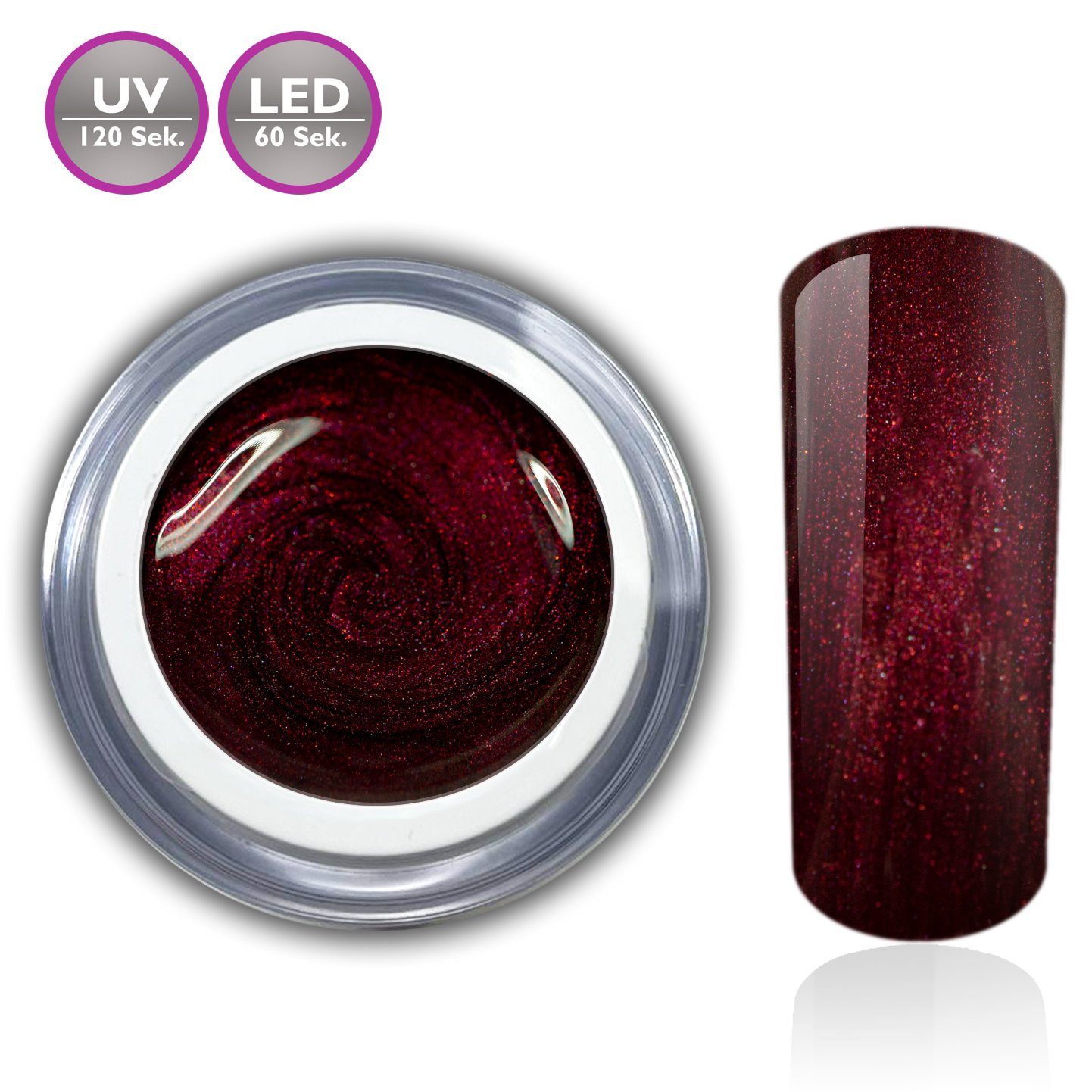 RM Beautynails UV-Gel Ledgel 5ml 5 x Set UV-Gel Rot Set Farbgel Nagelgel