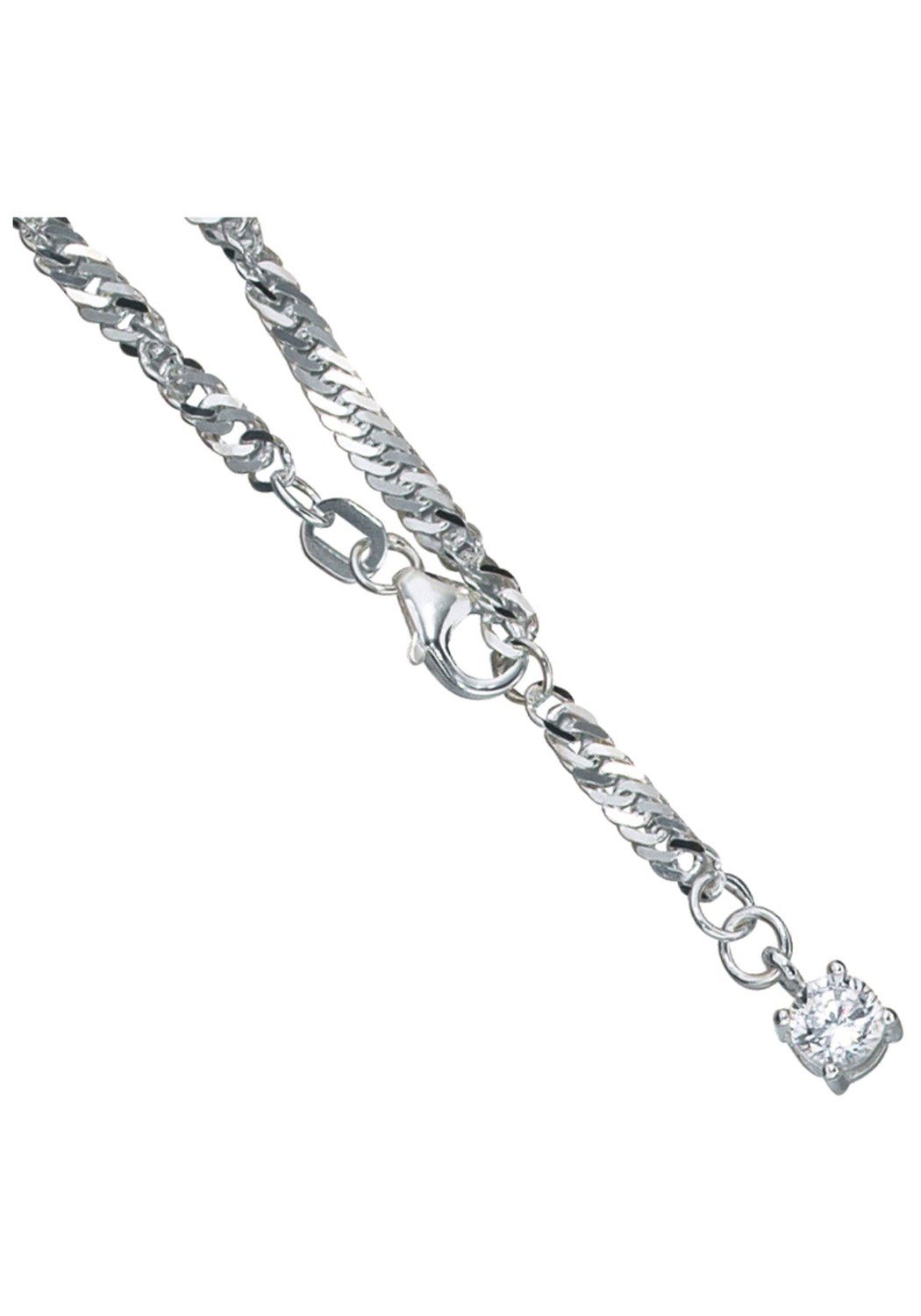 JOBO Fußkette, 925 Silber mit Zirkonia ...