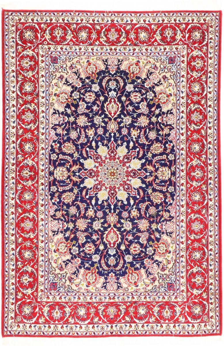 Nain Isfahan Orientteppich, Trading, Höhe: rechteckig, Seidenkette mm Handgeknüpfter 6 Orientteppich 161x234