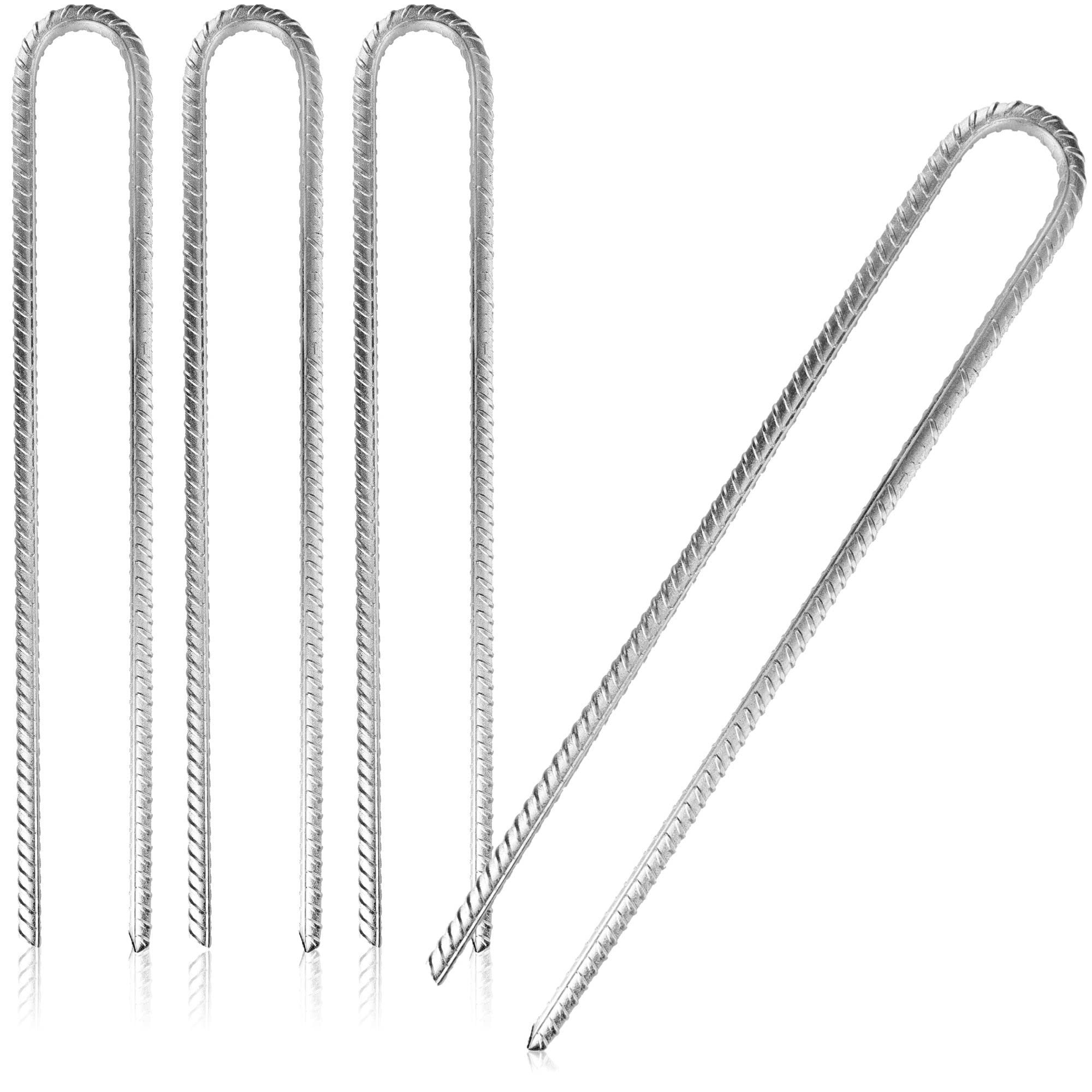 com-four Bodenanker XL Bodenanker aus massivem Stahl - extrem stabile Erdanker, (4-St)