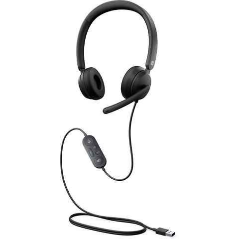 Microsoft Modern USB Headset On-Ear-Kopfhörer (Noise-Cancelling, Rauschunterdrückung)