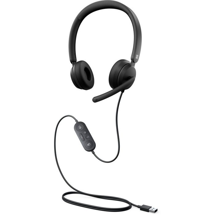 Microsoft Modern USB Headset On-Ear-Kopfhörer (Rauschunterdrückung Noise-Cancelling)
