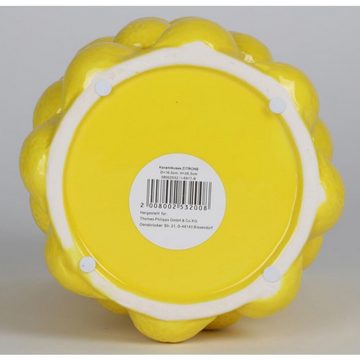 BURI Tischvase 6x Keramikvase Zitrone 16,5x26,5cm Dekoration Tisch Blumen