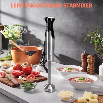 walkbee Stabmixer Stabmixer 800 W Elektrischer Stabmixer, Pürierstab - Handmixer, 800,00 W, 2 Geschwindigkeiten