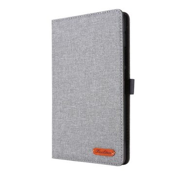 König Design Tablet-Hülle Huawei MatePad T8, Tablet-Hülle für Huawei MatePad T8 - Schutztasche Wallet Cover 360 Case Etuis - Grau