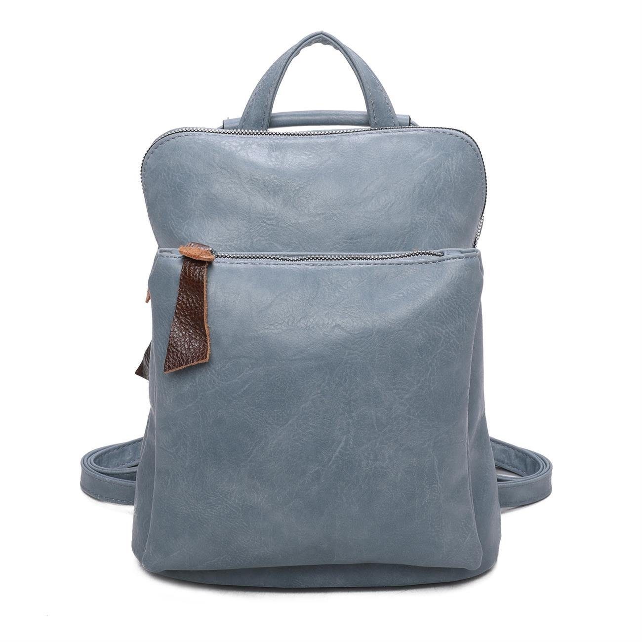 ITALYSHOP24 Rucksack Damen Rucksack Tasche Umhängetasche Schultertasche Handgepäck Shopper, Handtasche Crossover Tagesrucksack Cityrucksack Daypack Handgepäck