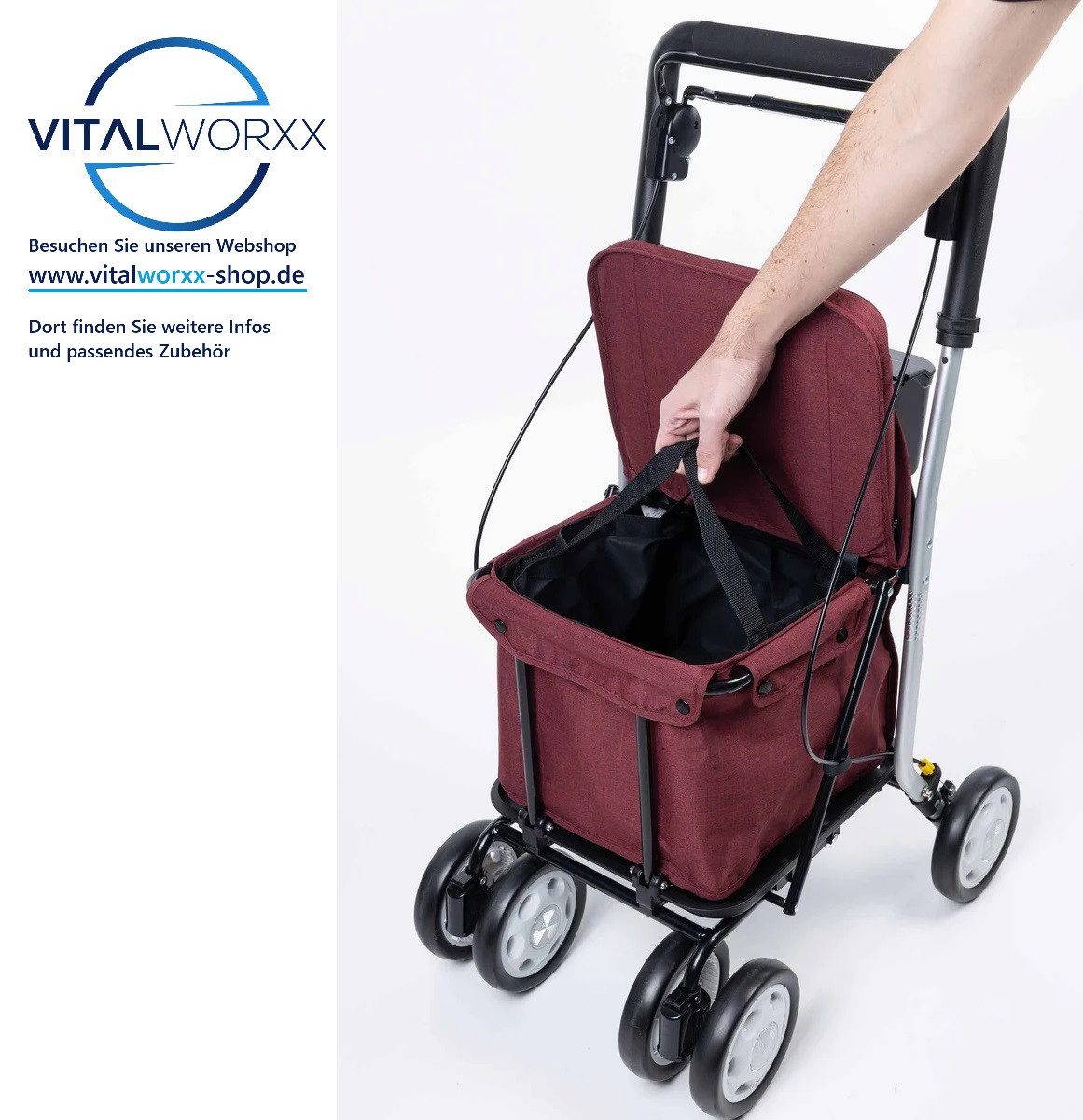 Rollator Carlett Comfort MOVE Ihr Rollator für Einkauf, Alltag, Freizeit