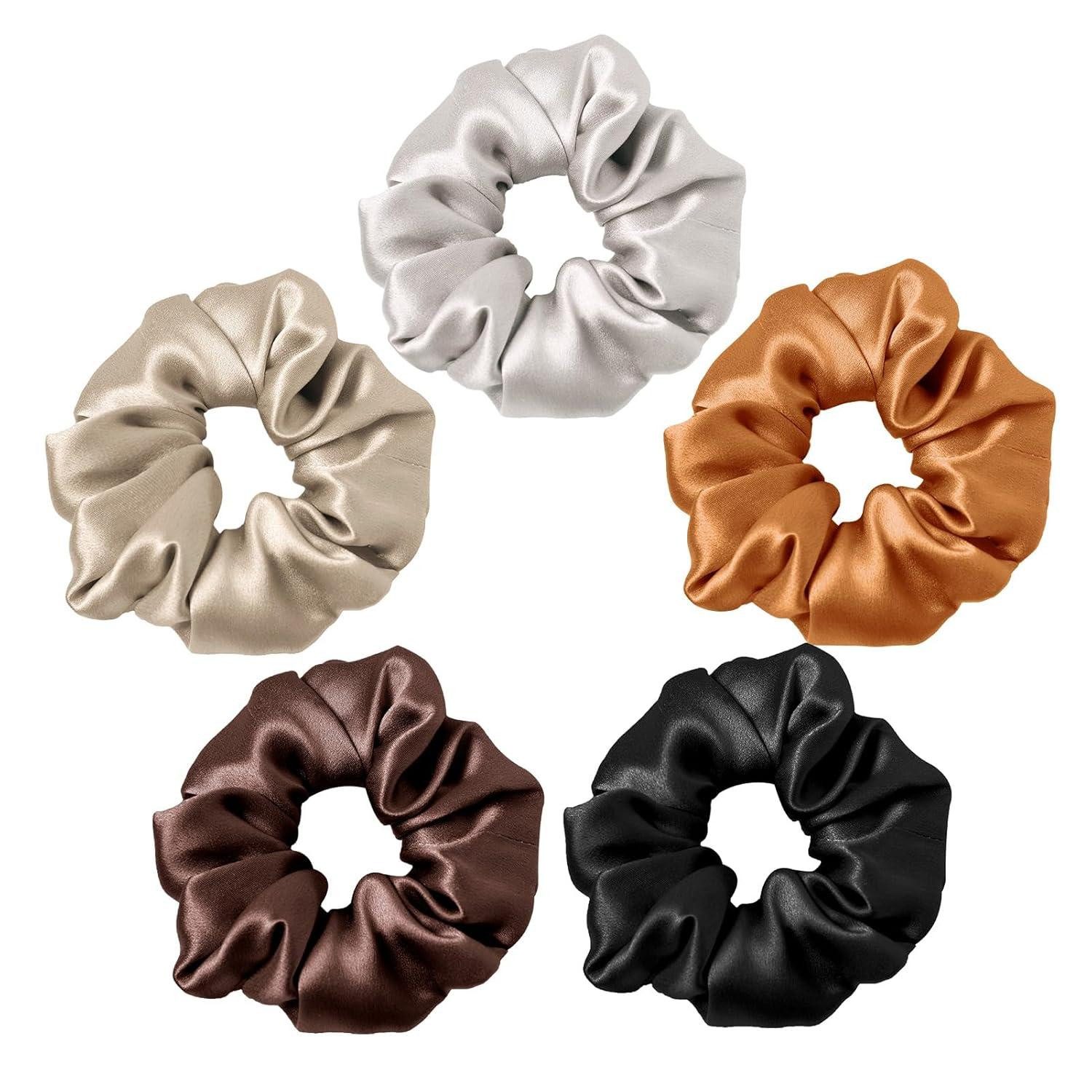Haargummi 100% Seide Haarringe Damen Pferdeschwanzhalter Haarband Seide