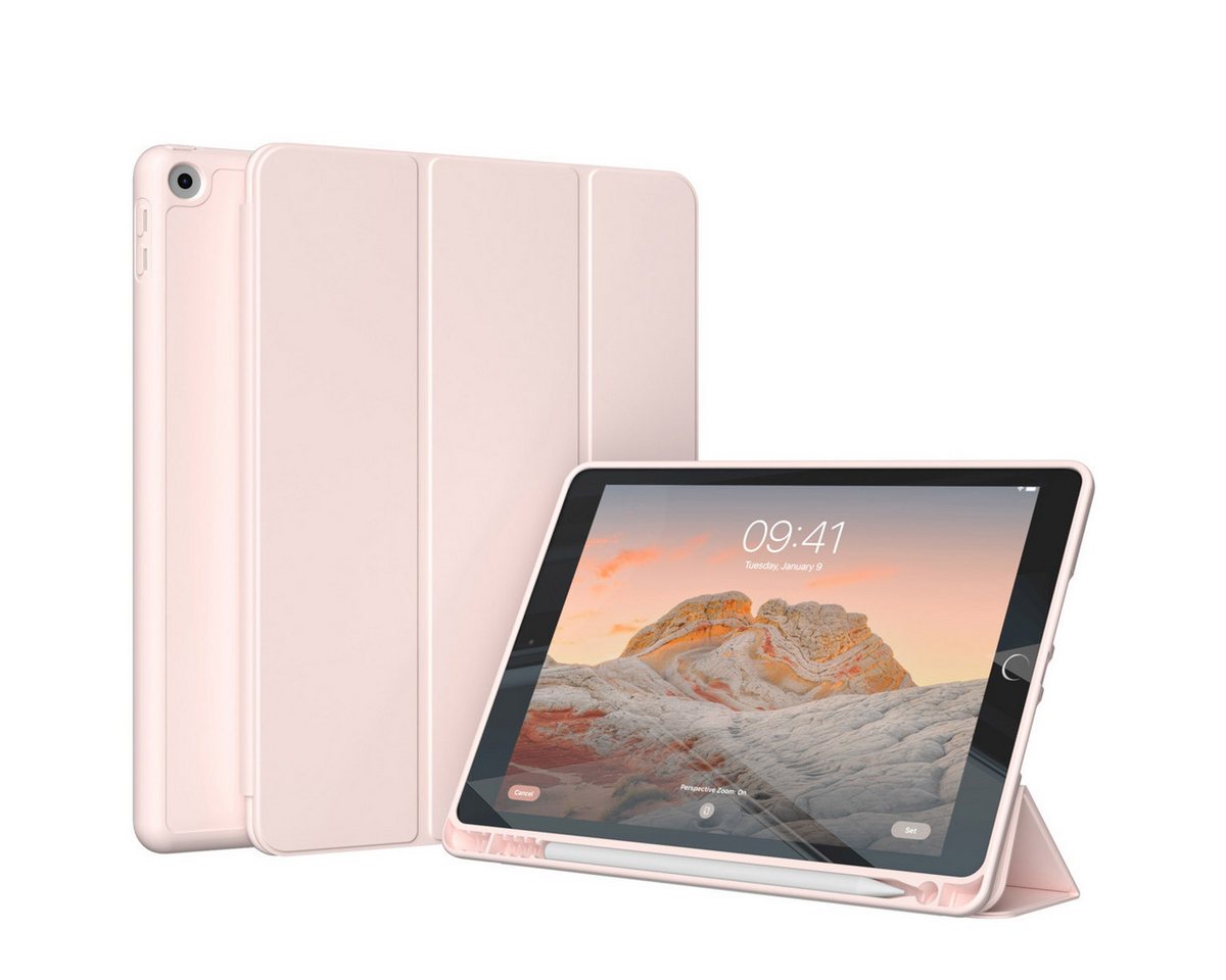 Accezz Tablet-Mappe Accezz Smarte Klapphülle aus Silikon Apple iPad 6 (2018) 9.7 Zoll / iP