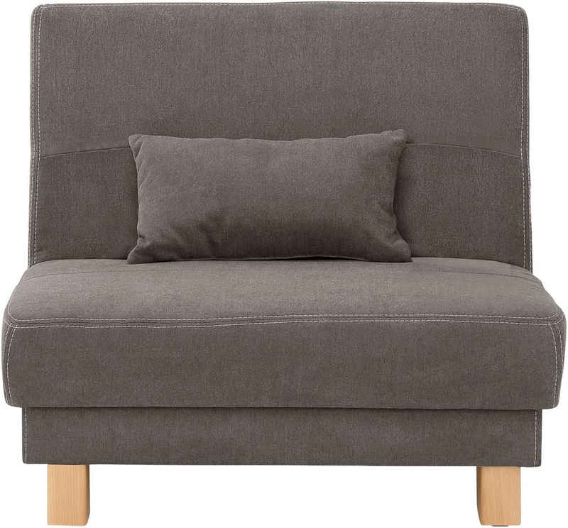 Home affaire Schlafsofa Gina, vom Sofa zum Bett mit einem Handgriff, in 4 Breiten, Nierenkissen