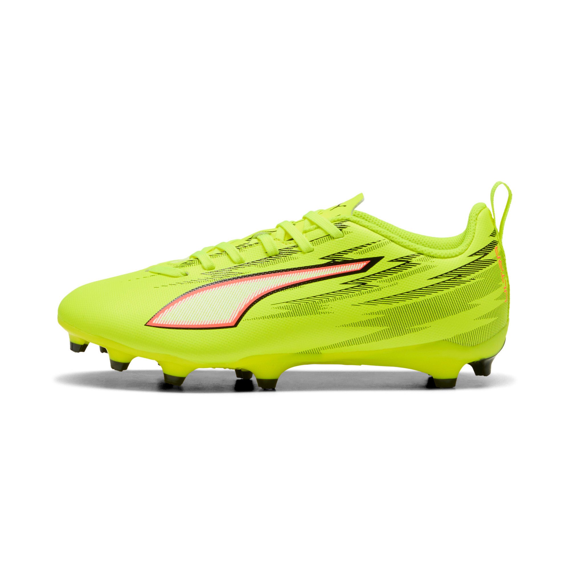 PUMA ULTRA 6 PLAY FG/AG JR Fußballschuh für Rasen- und Kunstrasenplätze, atmungsaktiv, mit Schnürung