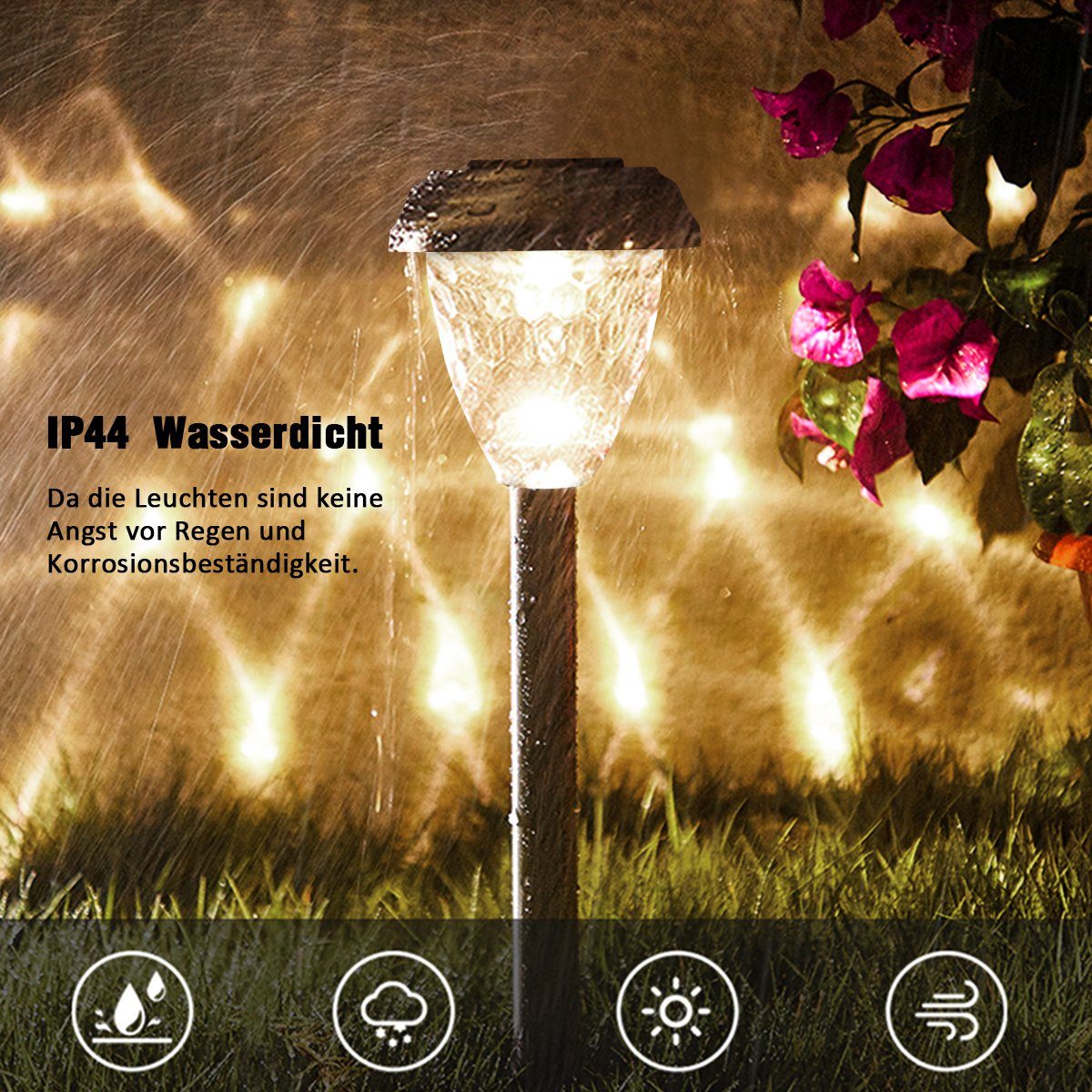 oyajia LED Solarleuchte 4/8 Stück Solar günstig online kaufen