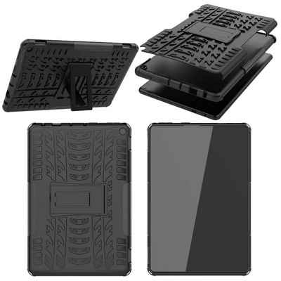 Wigento Tablet-Hülle Für Amazon Fire HD 10 / 10 Plus 2021 aufstellbare Outdoor Hybrid Tablet Tasche Etuis Cover Case Schutz Robust Neu