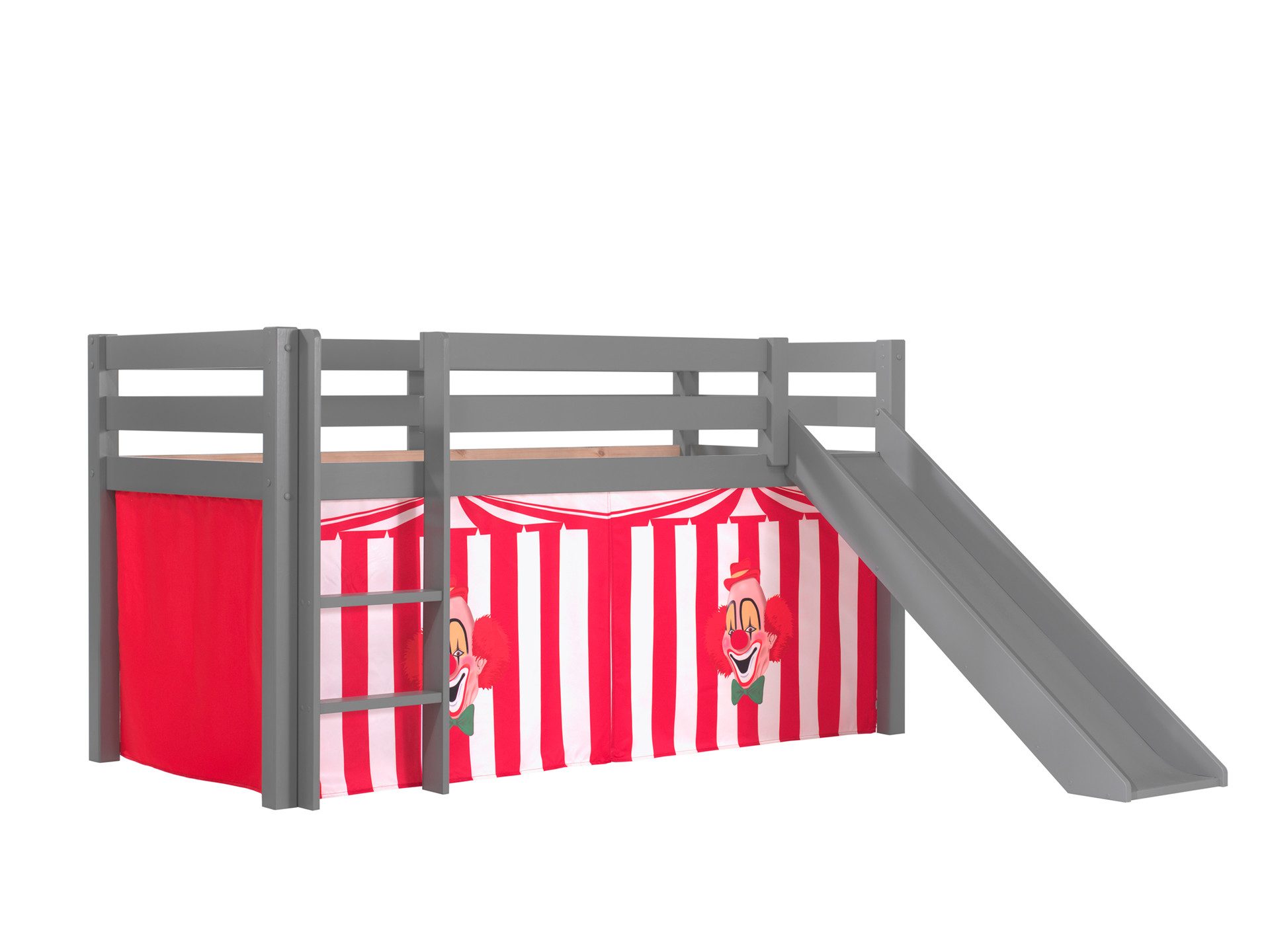 Vipack Spielbett "Pino, Kiefer massiv, mit Rolllattenrost u. Textil-Set, Ma günstig online kaufen
