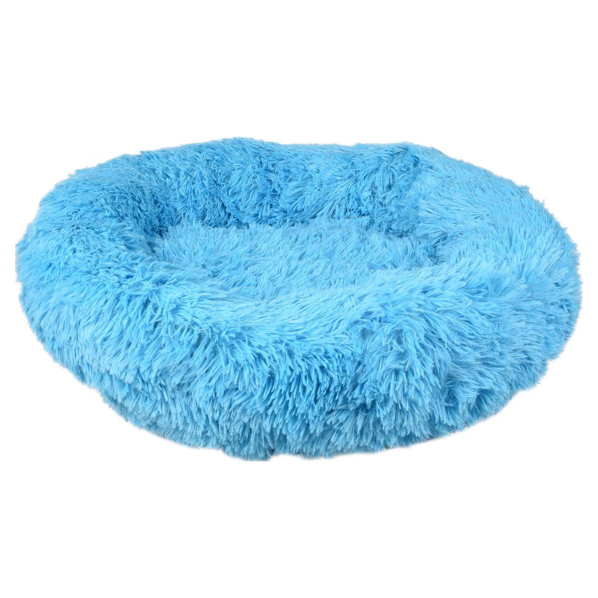 Flamingo Tierbett Hundebett Krems rund blau