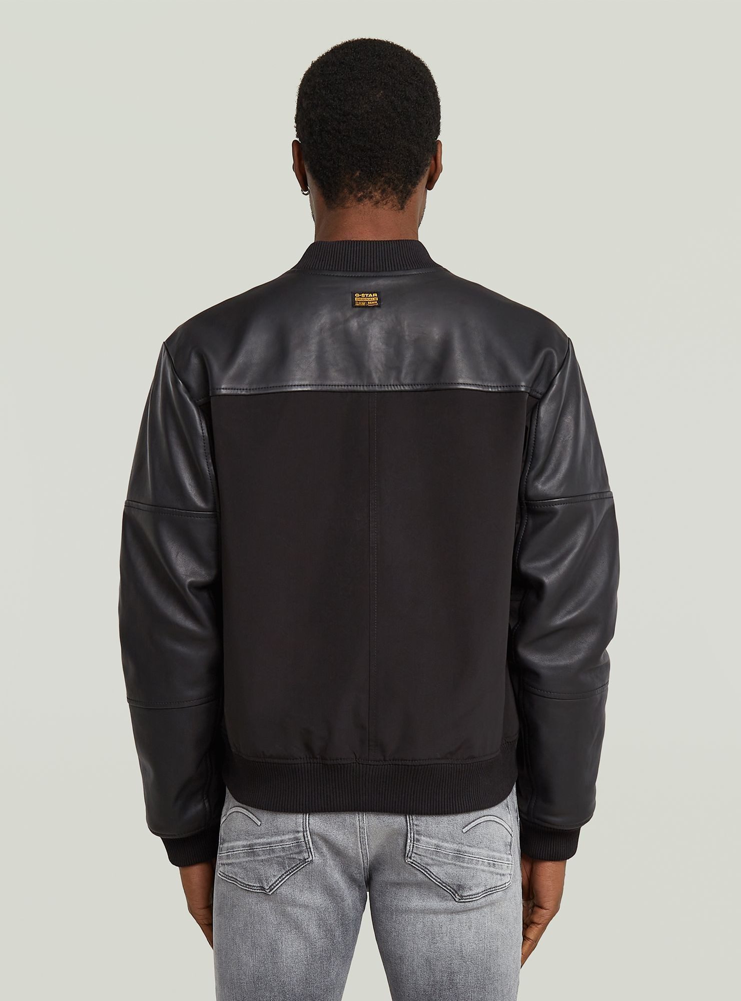 G-STAR Bomberjacke Lederjacke Varsity