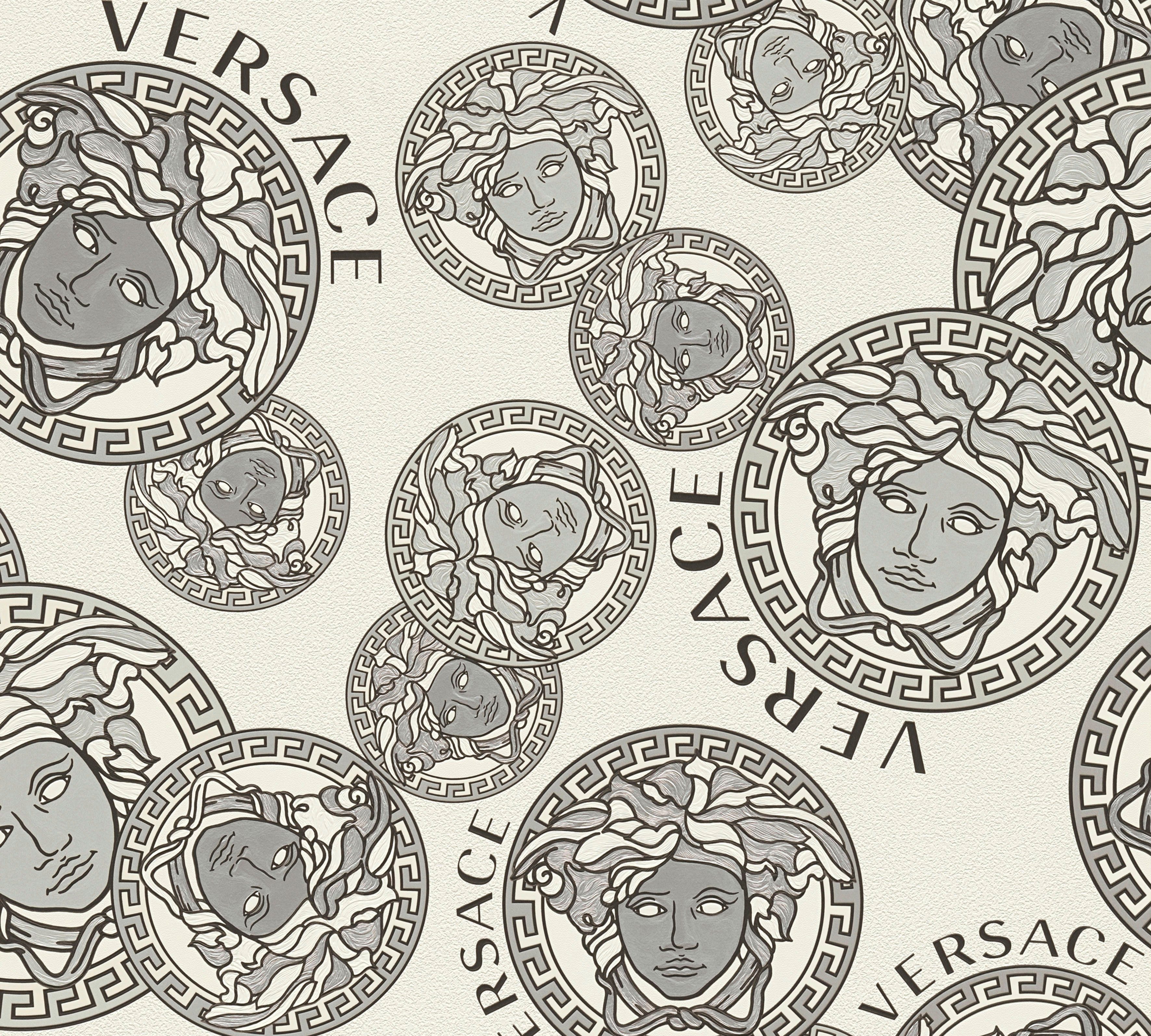 Versace Vliestapete Wallpaper Versace 5 Medusakopf, günstig online kaufen
