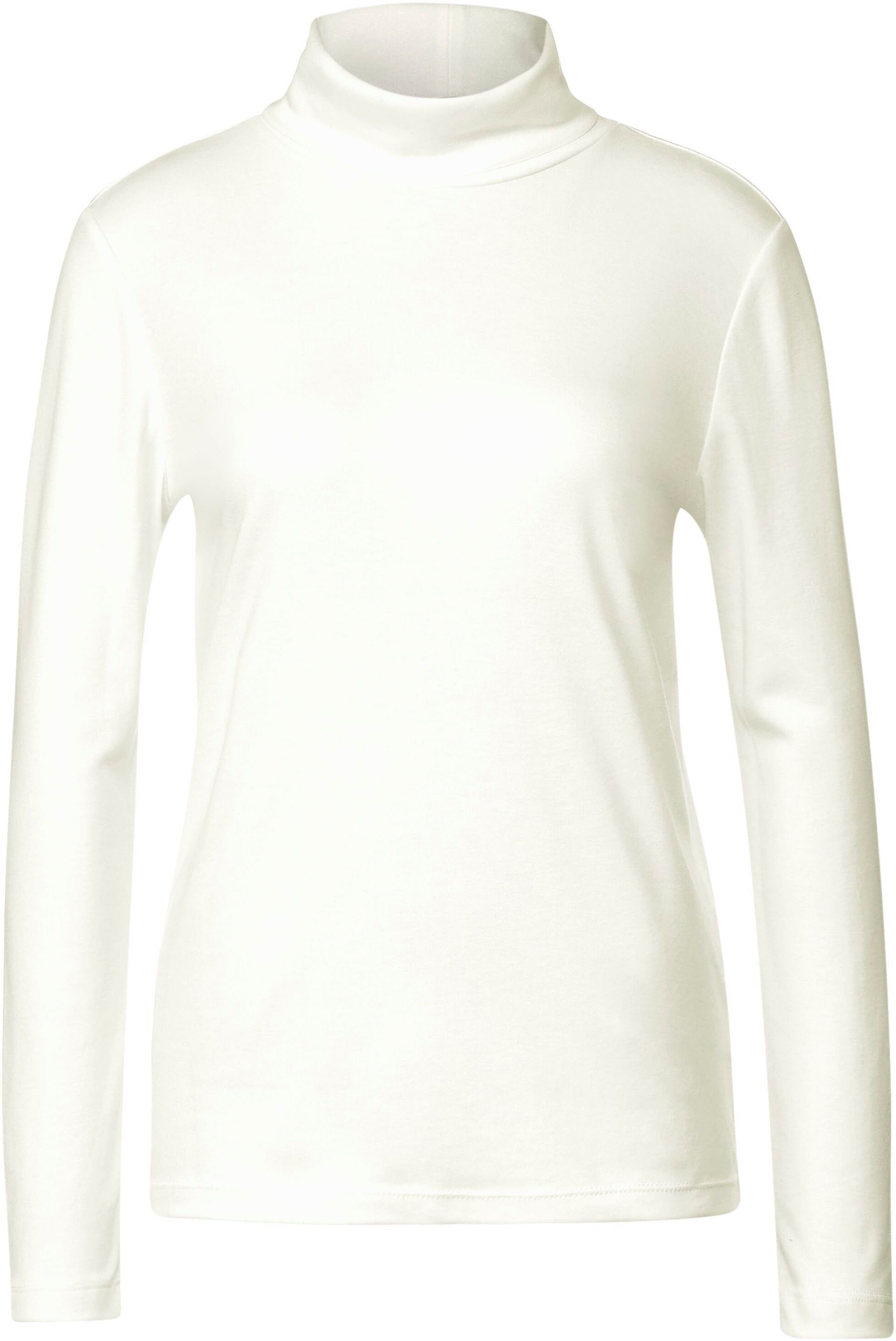 mit off Ziernaht im Rücken Sweater white STREET ONE