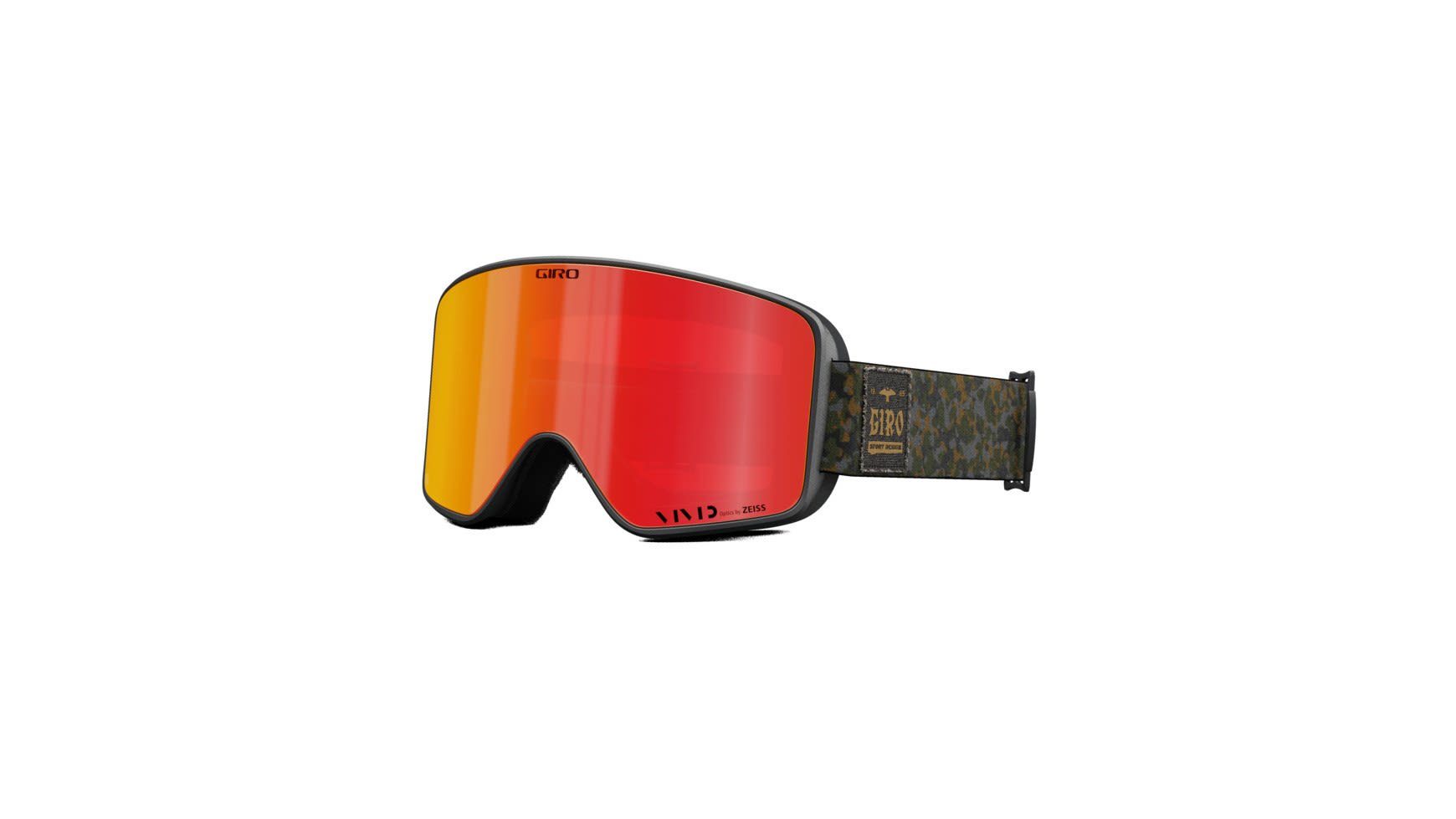 Giro Skibrille Giro Method / Modell 2023 Accessoires Tort Silencer Camo - Vivid Ember - Vivid Infrared | Brillen