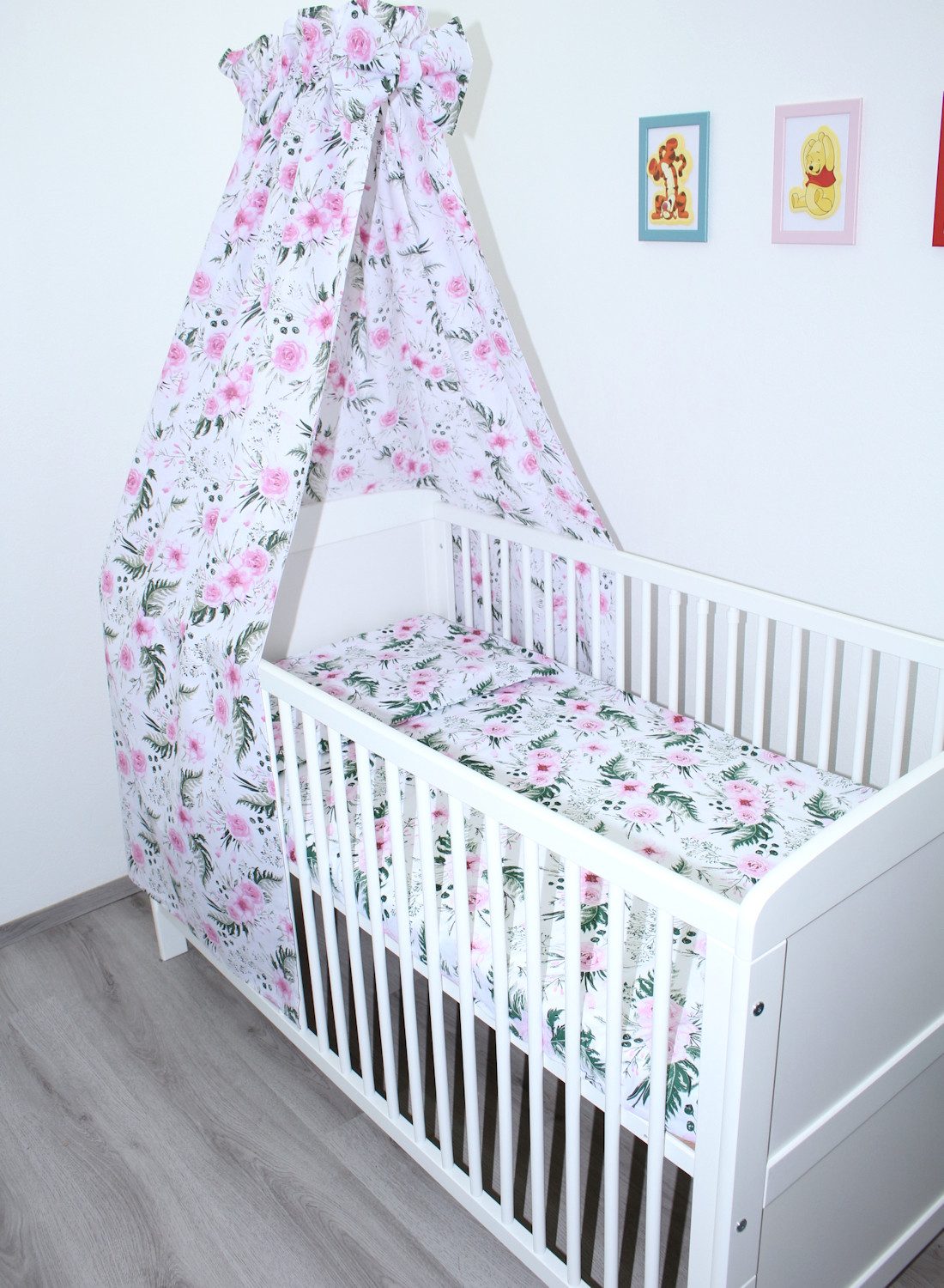 Primawela Babybettwäsche Bettset mit Bettwäsche Vollstoff Himmel Baby Kinder, 4 teilig