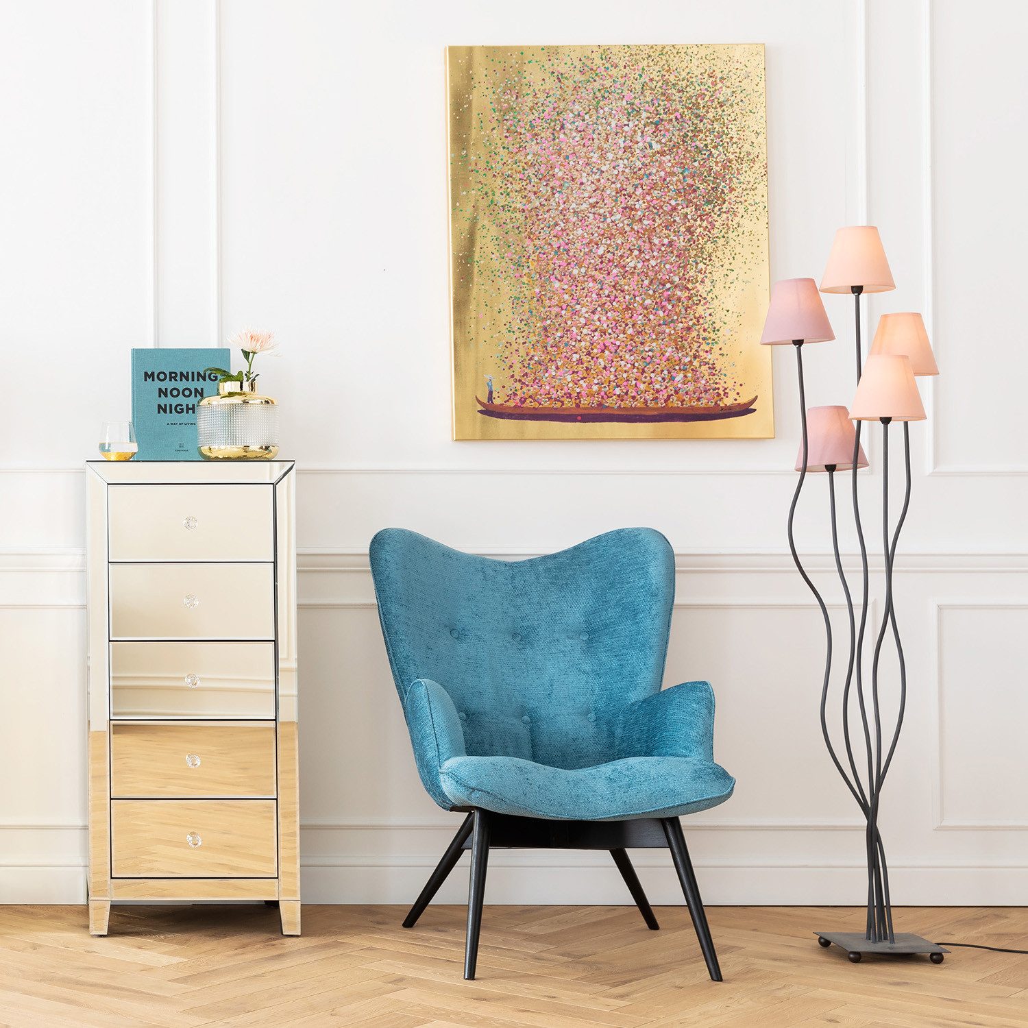 Kare Design Leinwandbild Bild Touched Flower Boat günstig online kaufen