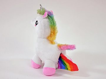 Kögler Kuscheltier Einhorn & Sound Regenbogenschwanz weiß 24cm