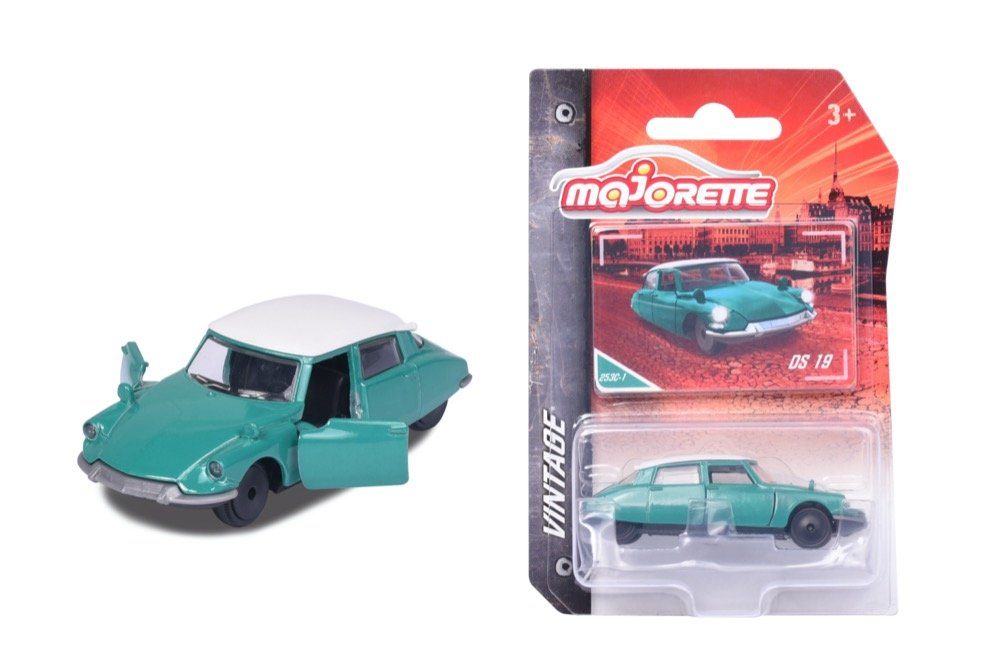 majORETTE Spielzeug-Auto Majorette Citroën 19 DS grün Vintage Spielzeugauto 212052010Q11