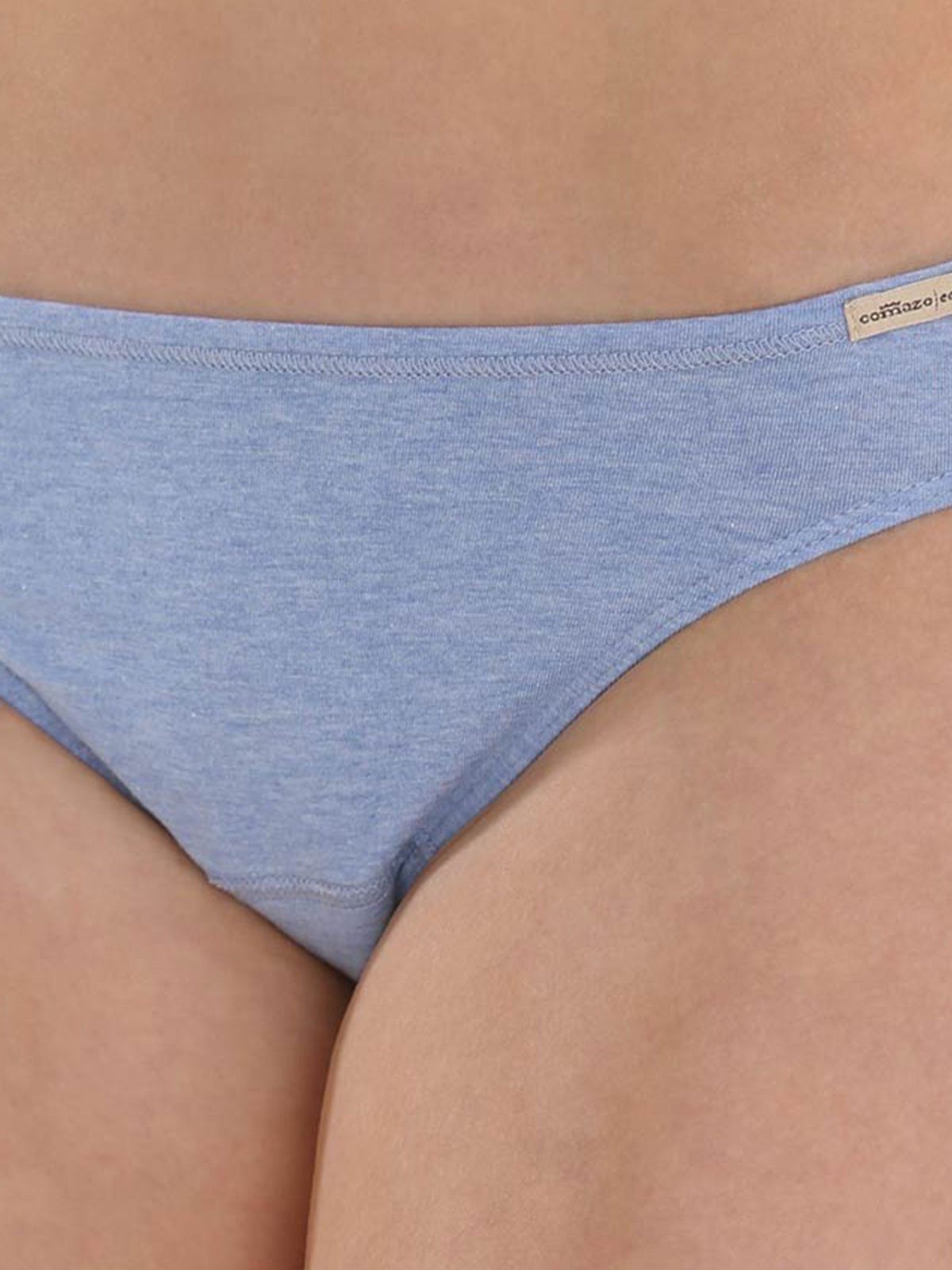 blau-melange 1-St) (Stück, Jazzpants Baumwolle Vegan COMAZO Damen Panty aus