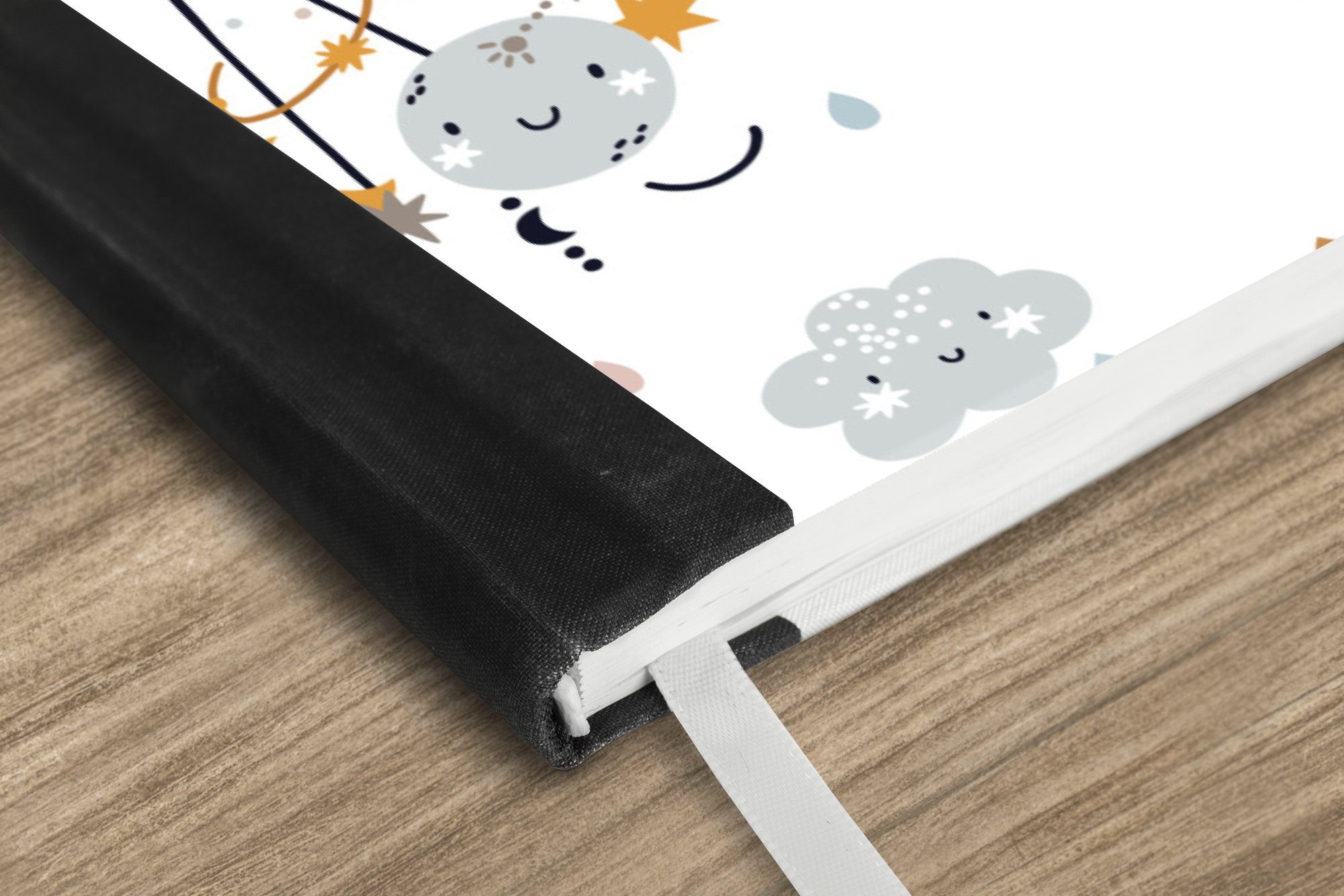 Thumbnail - MuchoWow Notizbuch Muster - Einhorn - Gesicht, Notebook, Notizblock a5, Tagebuch, Journal Liniert