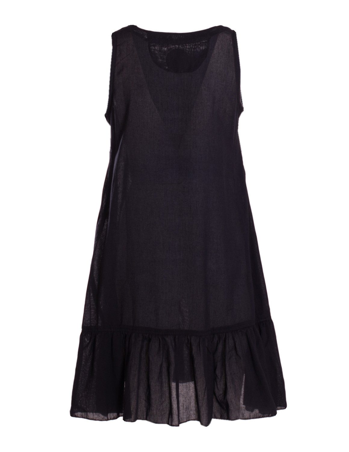 Vishes Tunikakleid Damen Hängerkleid Baumwolle Blumen Lagenlook mit Schnüre günstig online kaufen