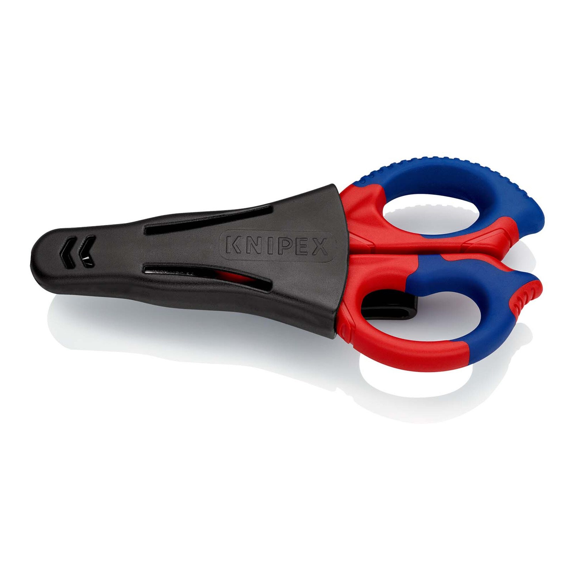 Knipex Kabelschere KNIPEX 95 05 155 SB Elektrikerscheren mit Mehrkomponenten-Hüllen