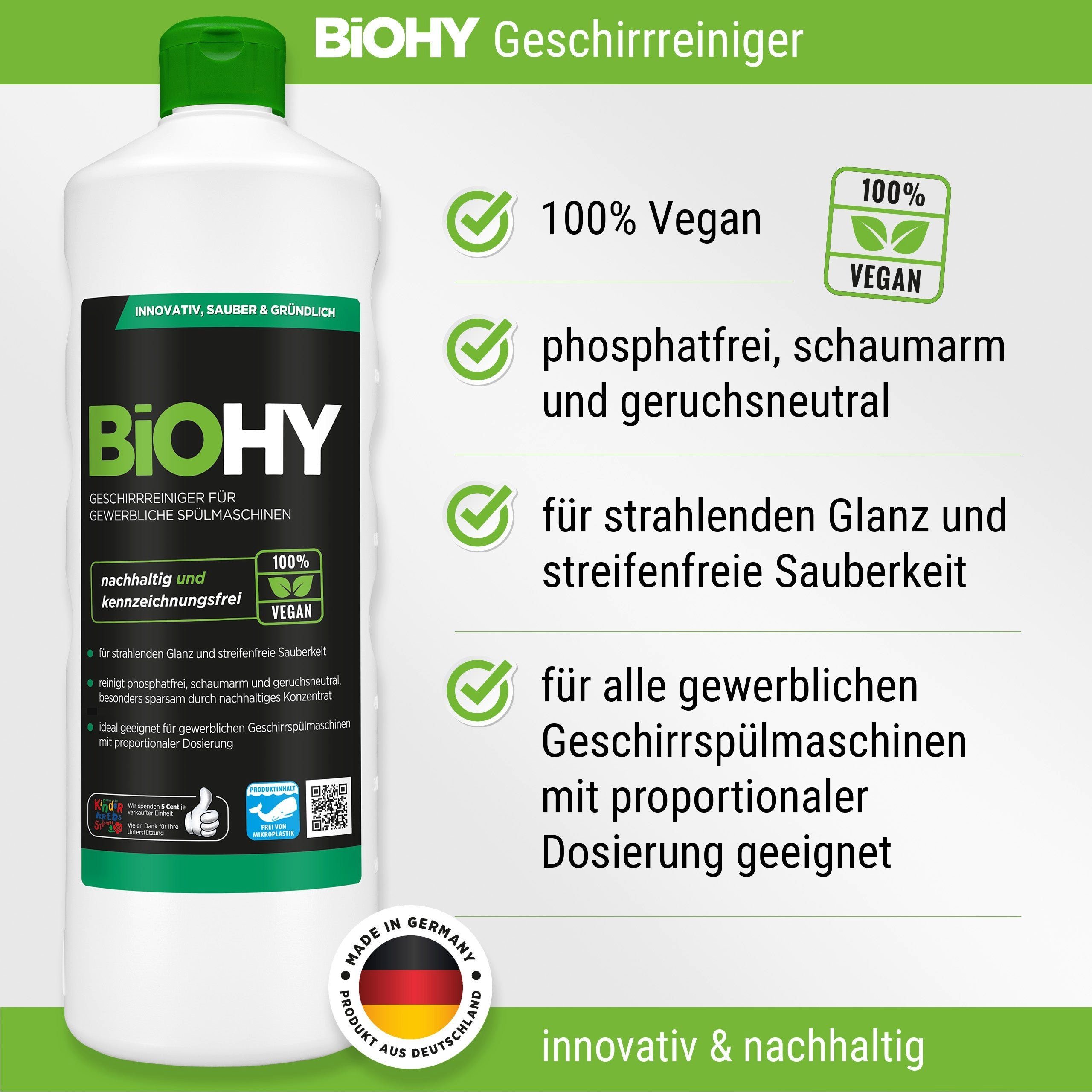 (1-St) x Flasche Geschirrreiniger BiOHY 1 Geschirrspülmittel 250 ml