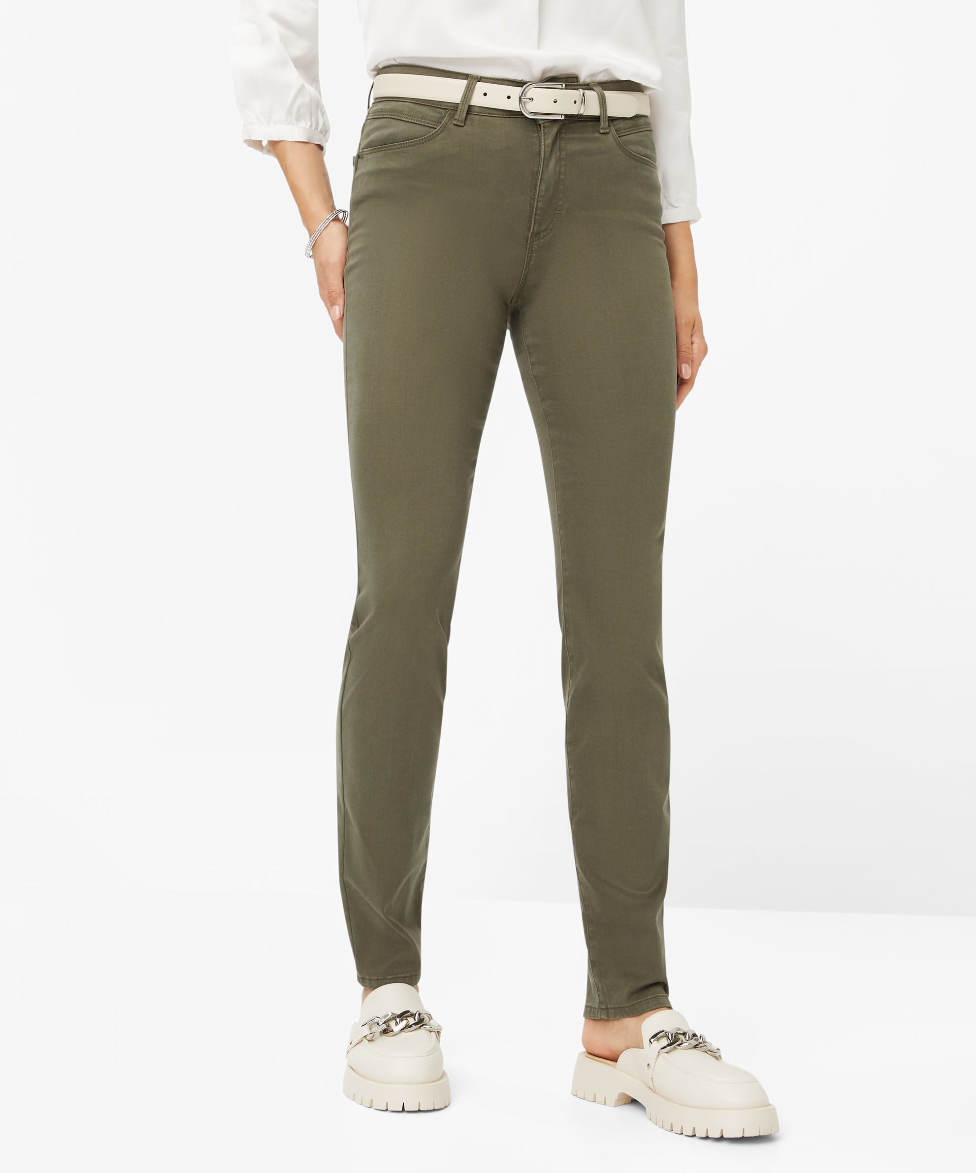 Brax Stretch-Jeans BRAX SHAKIRA soft khaki 9910920 71-1707-30 - WINTER DREAM – Bild 4 von 5