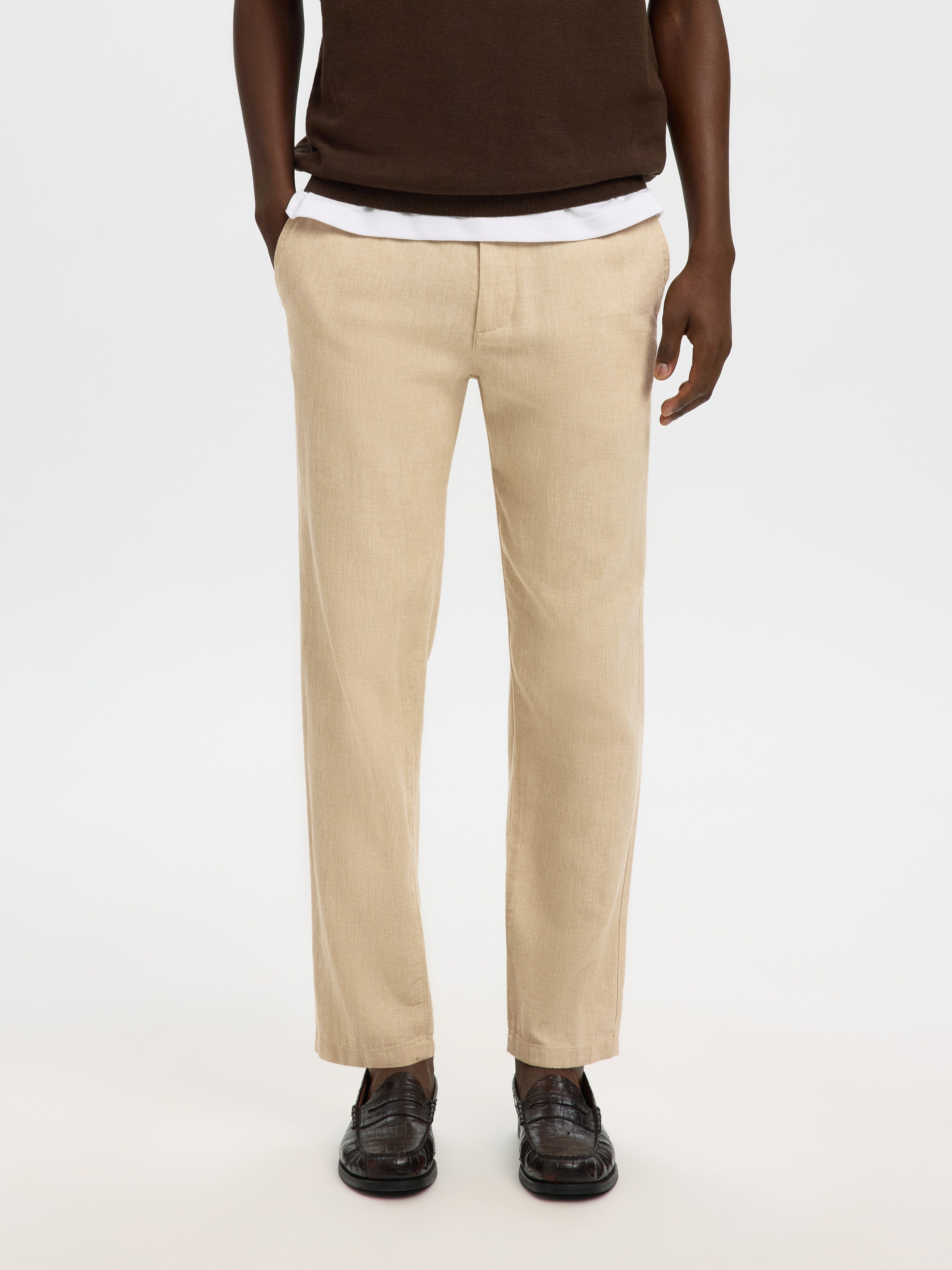 Selected Chinohose SLH172-SLIMTAPE BRODY LINEN PANT NOOS mit Leinen günstig online kaufen