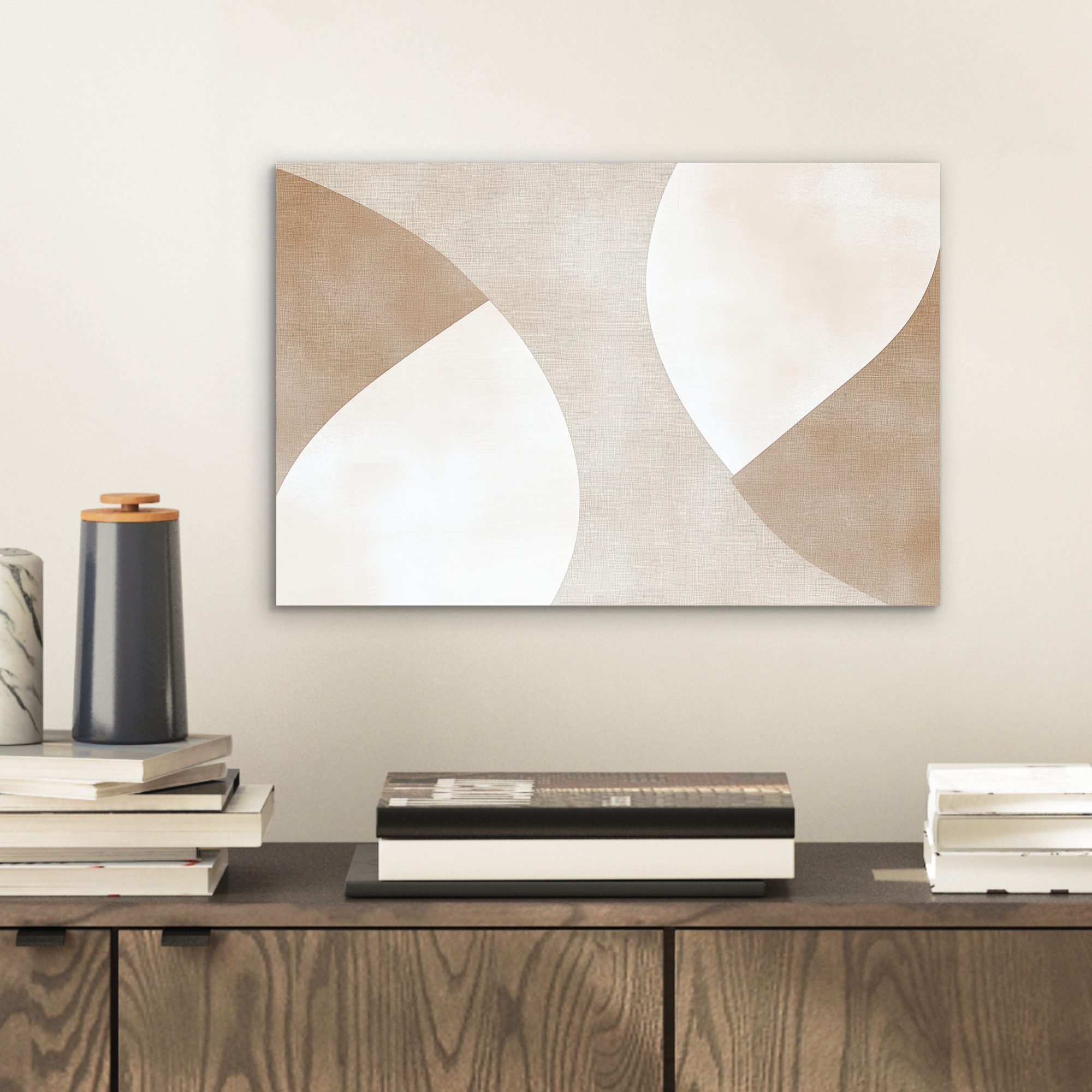 MuchoWow Metallbild Braun - Japandi - günstig online kaufen