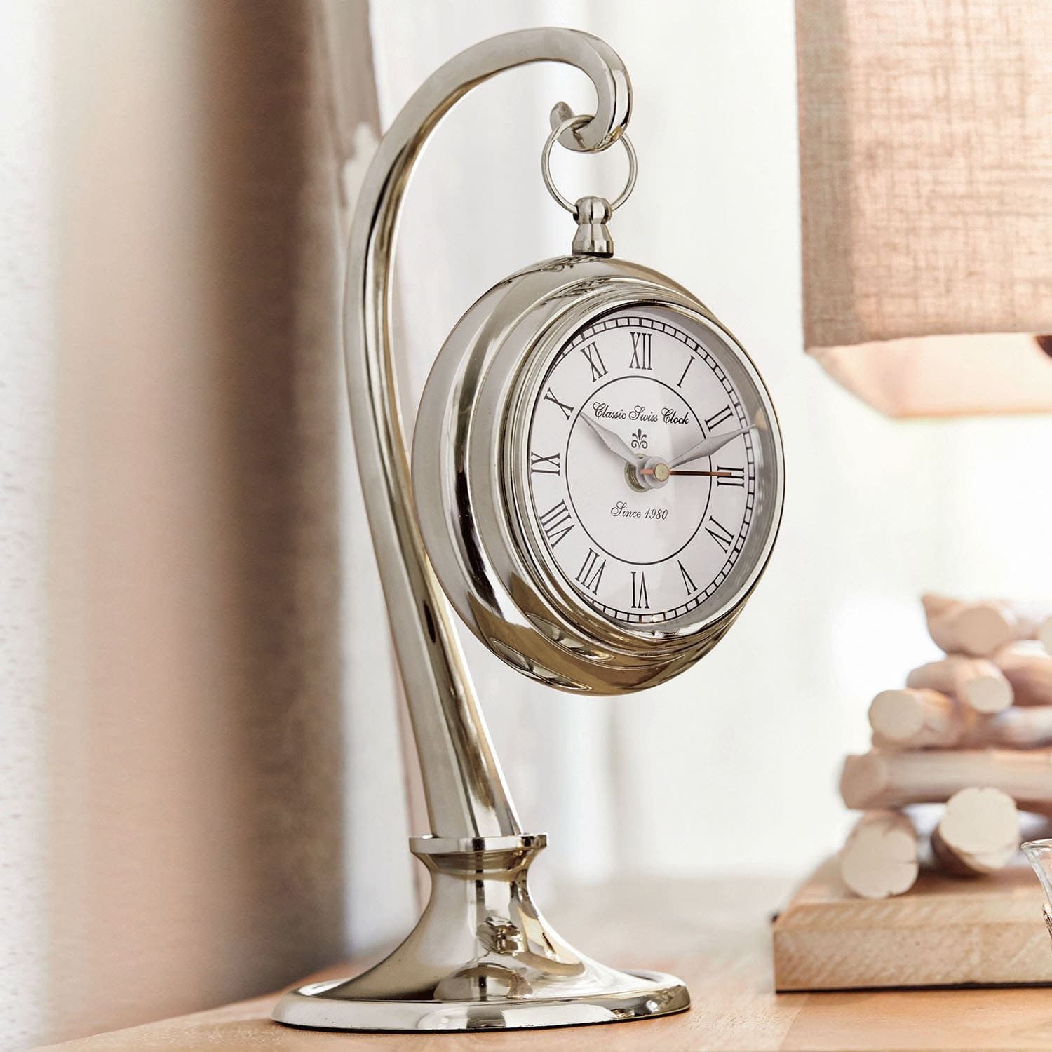 Mirabeau Wanduhr Uhr Barbe silber