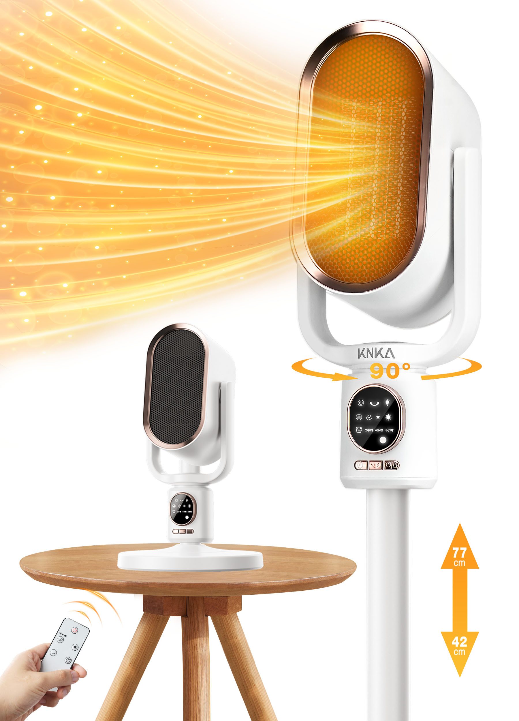 KNKA Heizlüfter Energiesparend PTC Keramik Elektroheizung Heizung Elektrisc günstig online kaufen