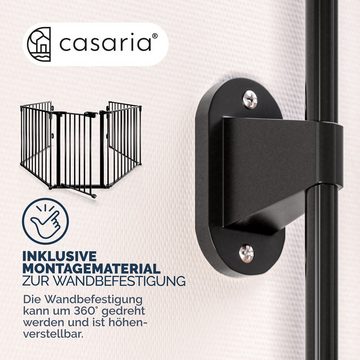 Casaria Kamingitter, Sicherheitstür Schloss Faltbar 306x77cm Kamingitter Absperrgitter Baby