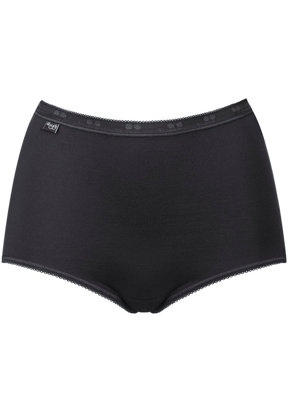 sloggi Maxislip Basic+ (3er Pack) perfekter Sitz, Baumwollmischung, weich, elastisch