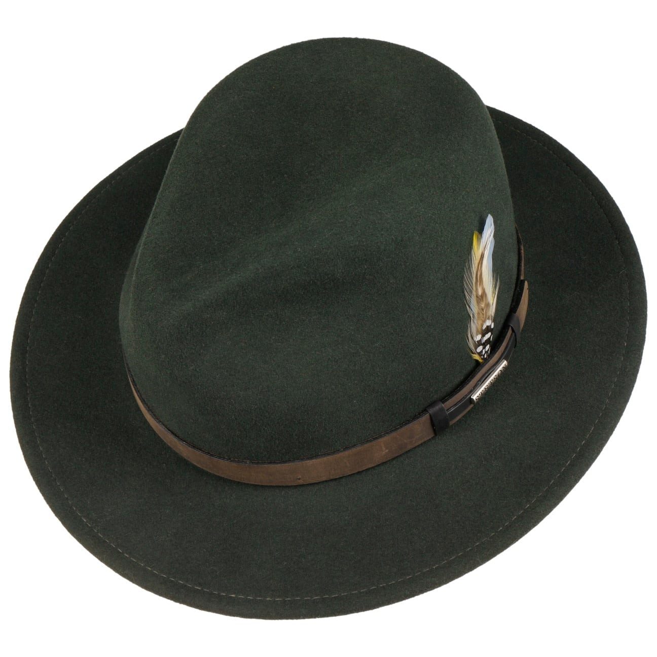Stetson Filzhut (1-St) Wollfilz mit Lederband, Made in USA