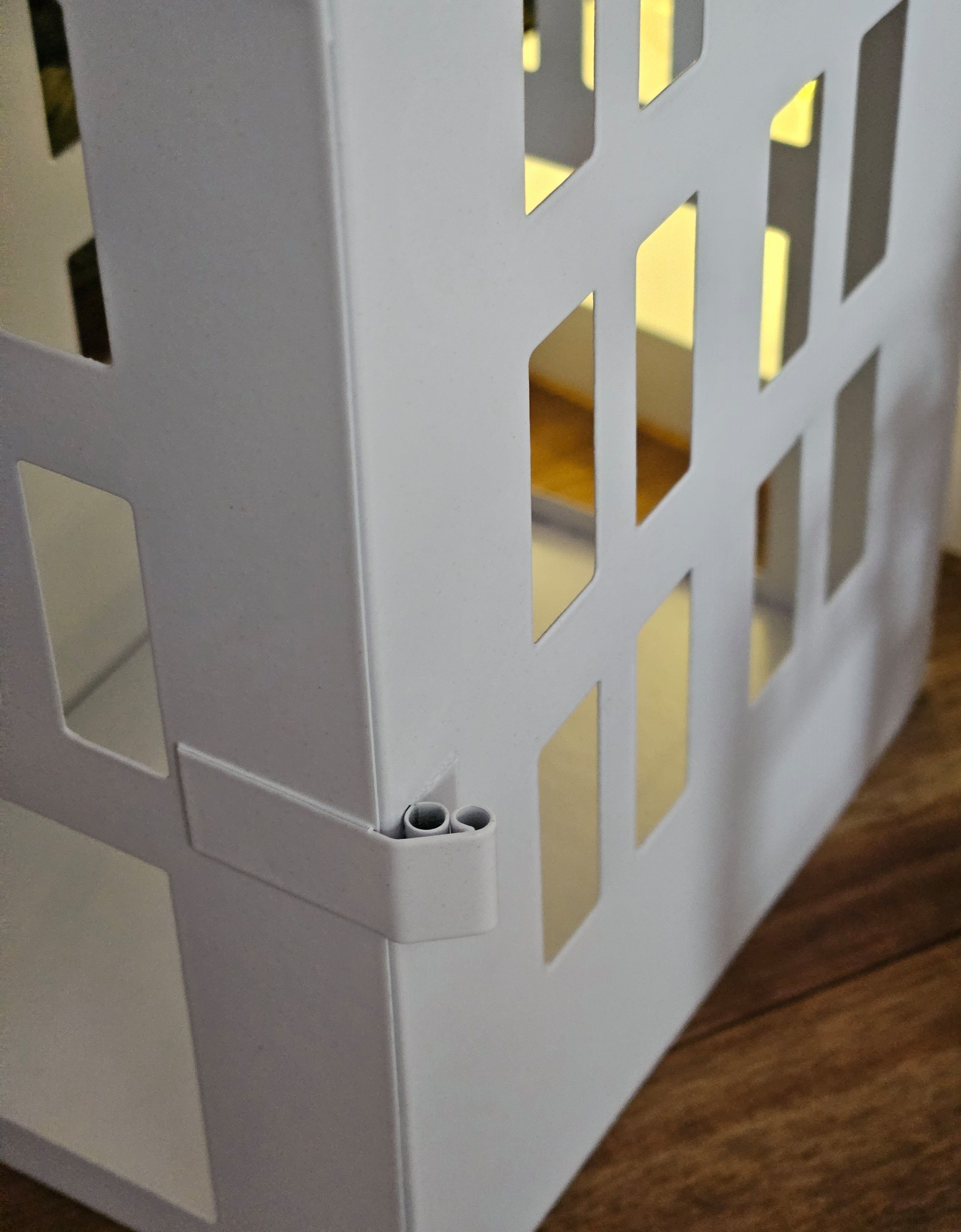 Meinposten Windlicht 3 Laternenhäuser Windlicht Laternen Häuser Metall weiß 3er SET (3 St., 3er Set) – Bild 5 von 5