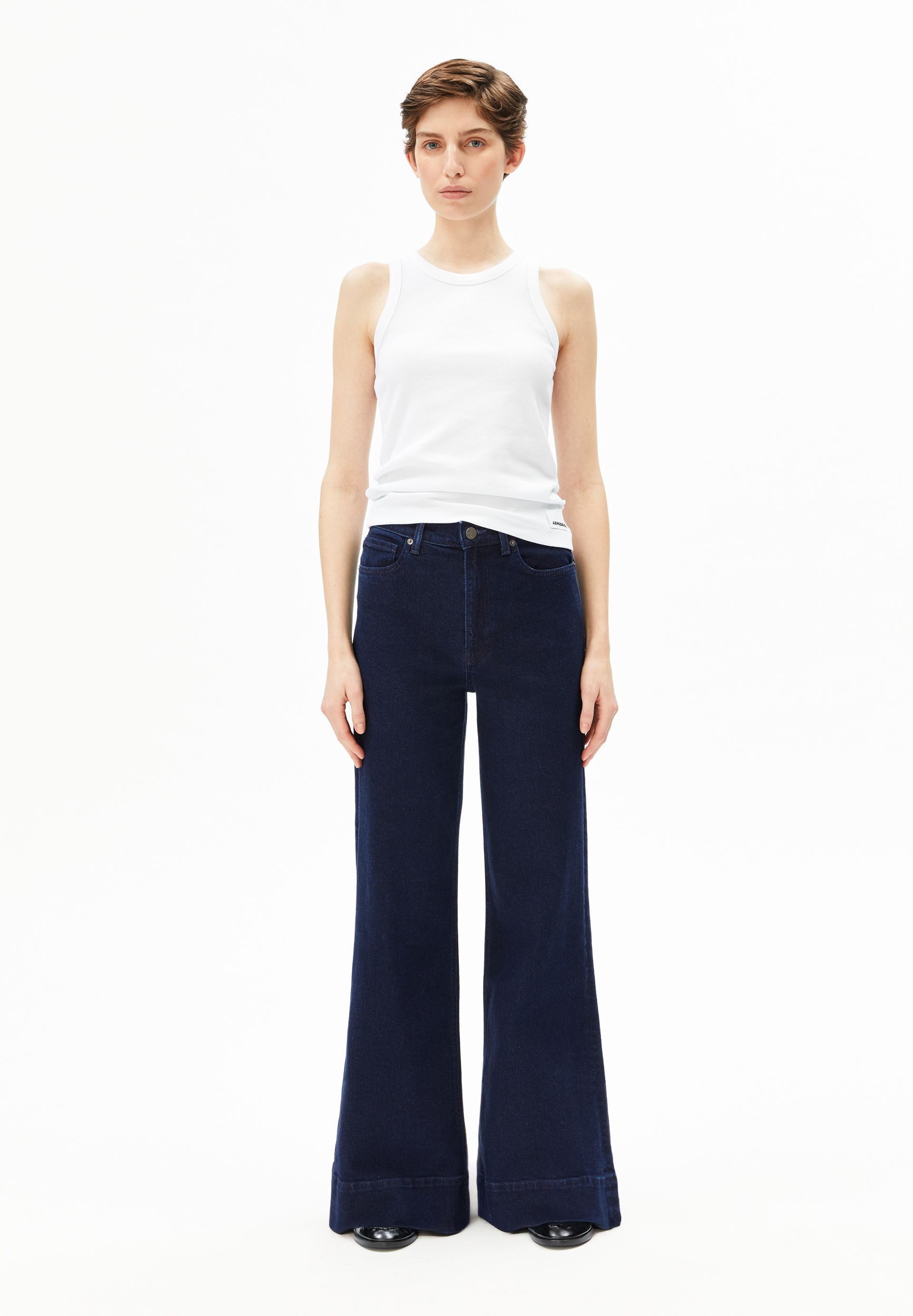 Armedangels Weite Jeans MURLIAA Wide Leg Jeans recycelter Baumwoll Mix (Comfort-Stretch, Skinny Fit) High waist