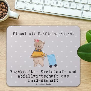 Mr. & Mrs. Panda Mauspad Fachkraft - Kreislauf- und Abfallwirtschaft Leidenschaft - Grau Paste (1-St), Made in Germany
