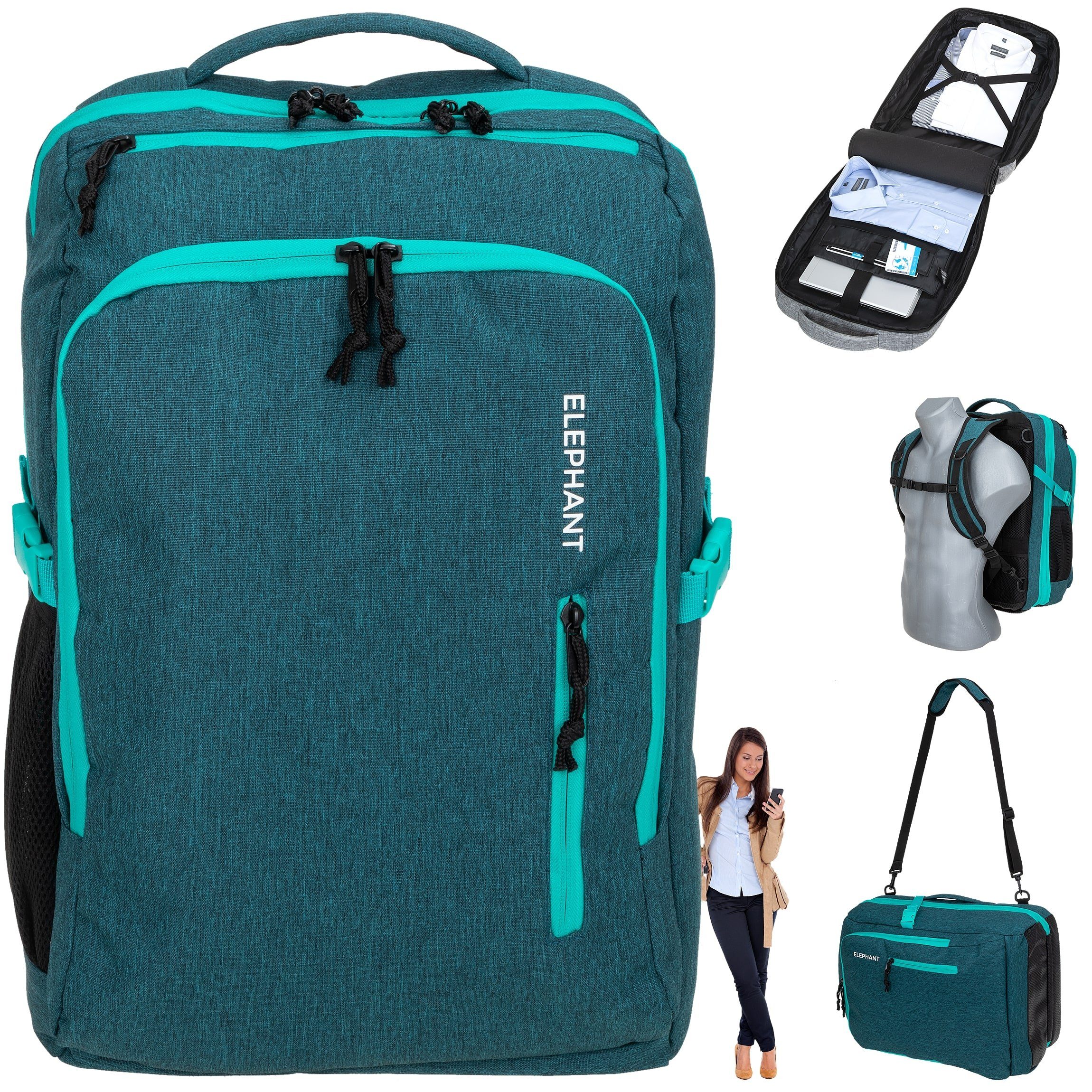 ELEPHANT Reiserucksack Flugzeug Handgepäck Fly Legends 12900, Kabinengepäck günstig online kaufen