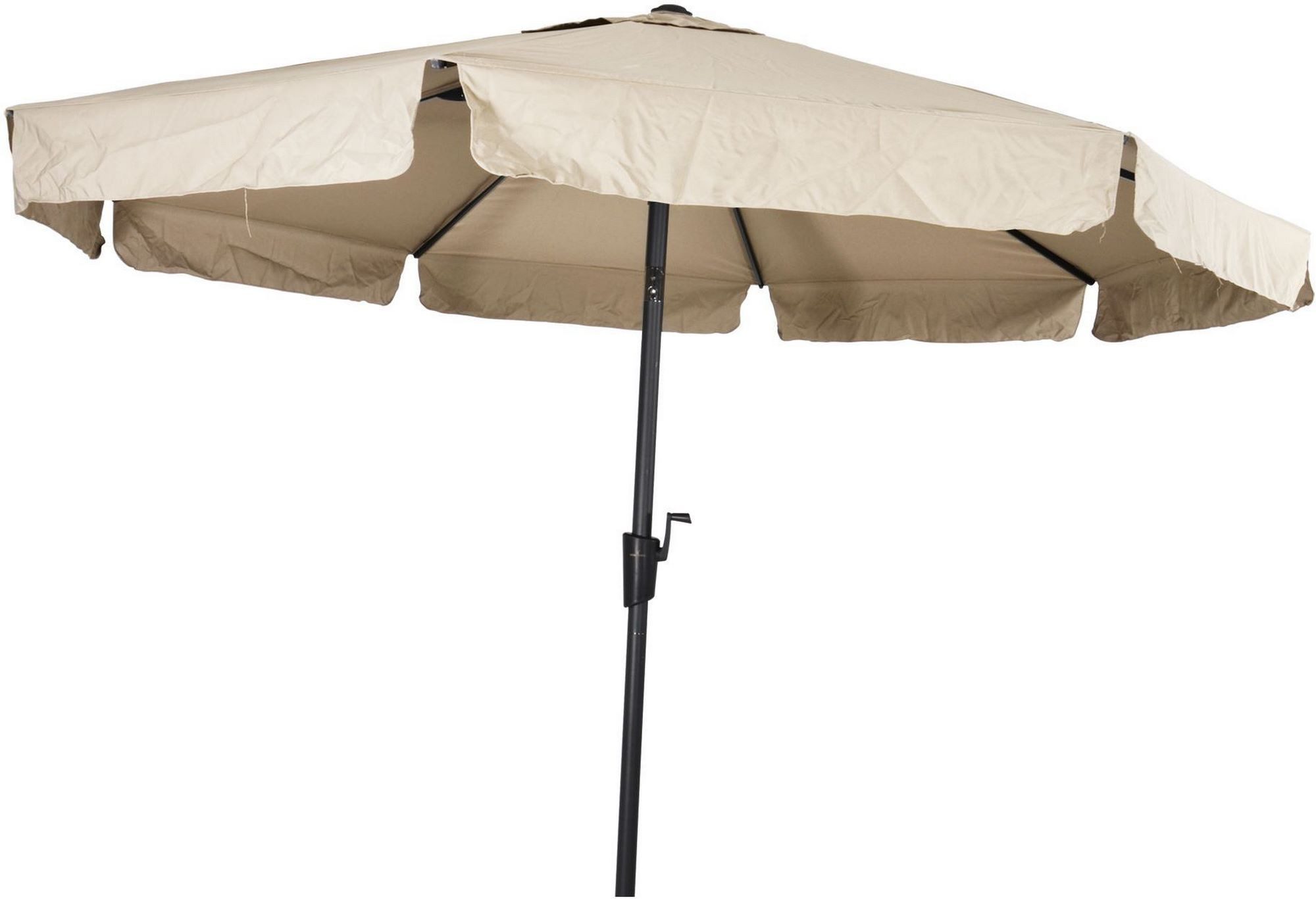 Lesli Living Sonnenschirm Lesli Living Sonnenschirm "Libra Ecru" Ecru Ø 3m mit UV-Schutz 30+